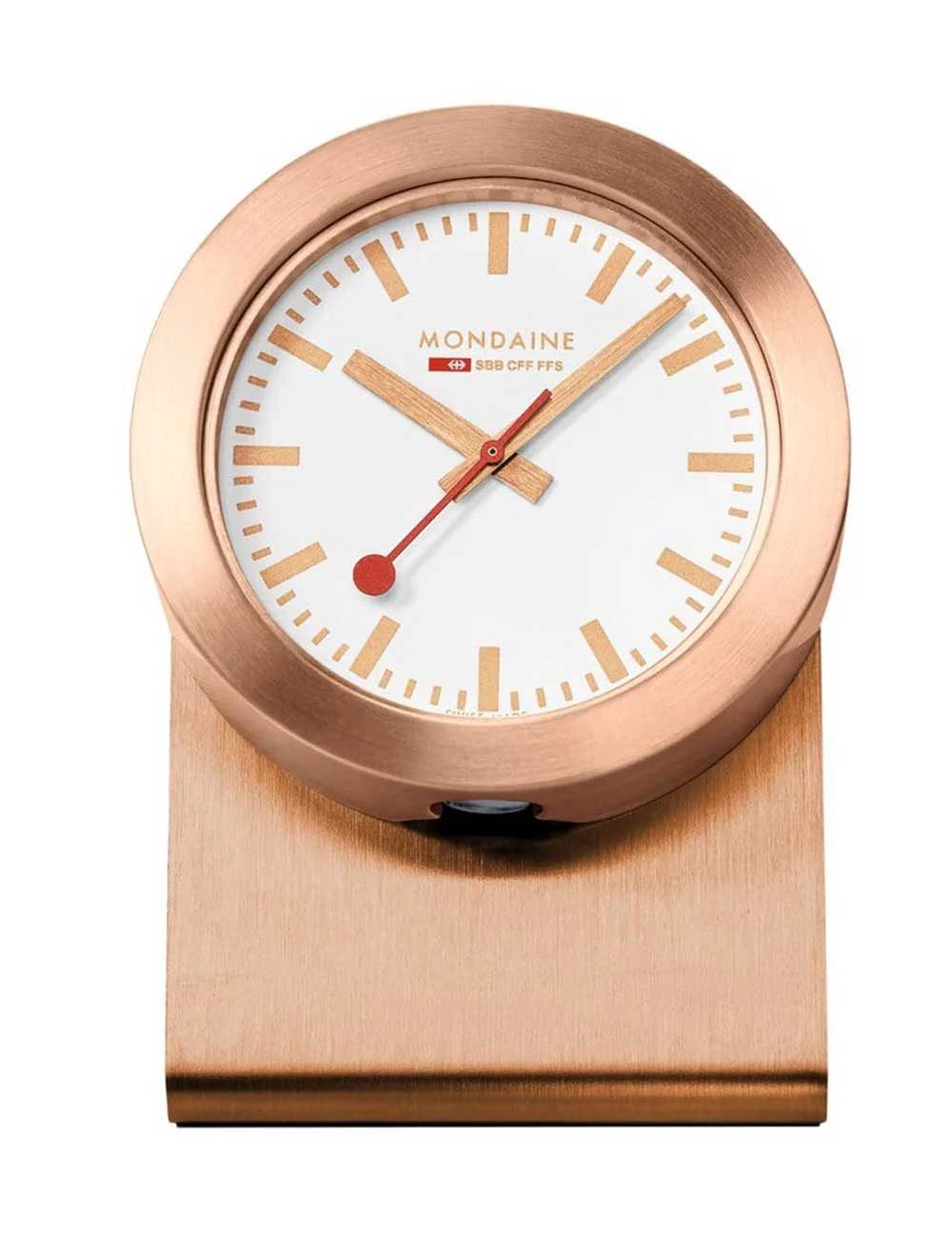 MONDAINE Wecker Mondaine A660.30318.82SBK magnetische roségoldene Wanduhr Tischuhr K? Minute,Sekunde,Stunde