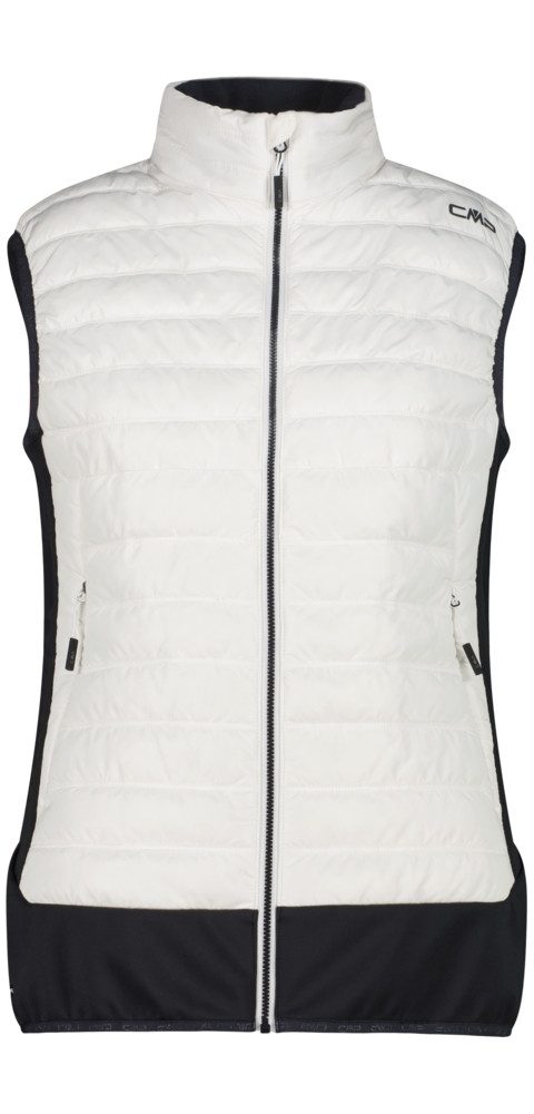 CMP Fleeceweste Damen Stepweste schwarz/weiss
