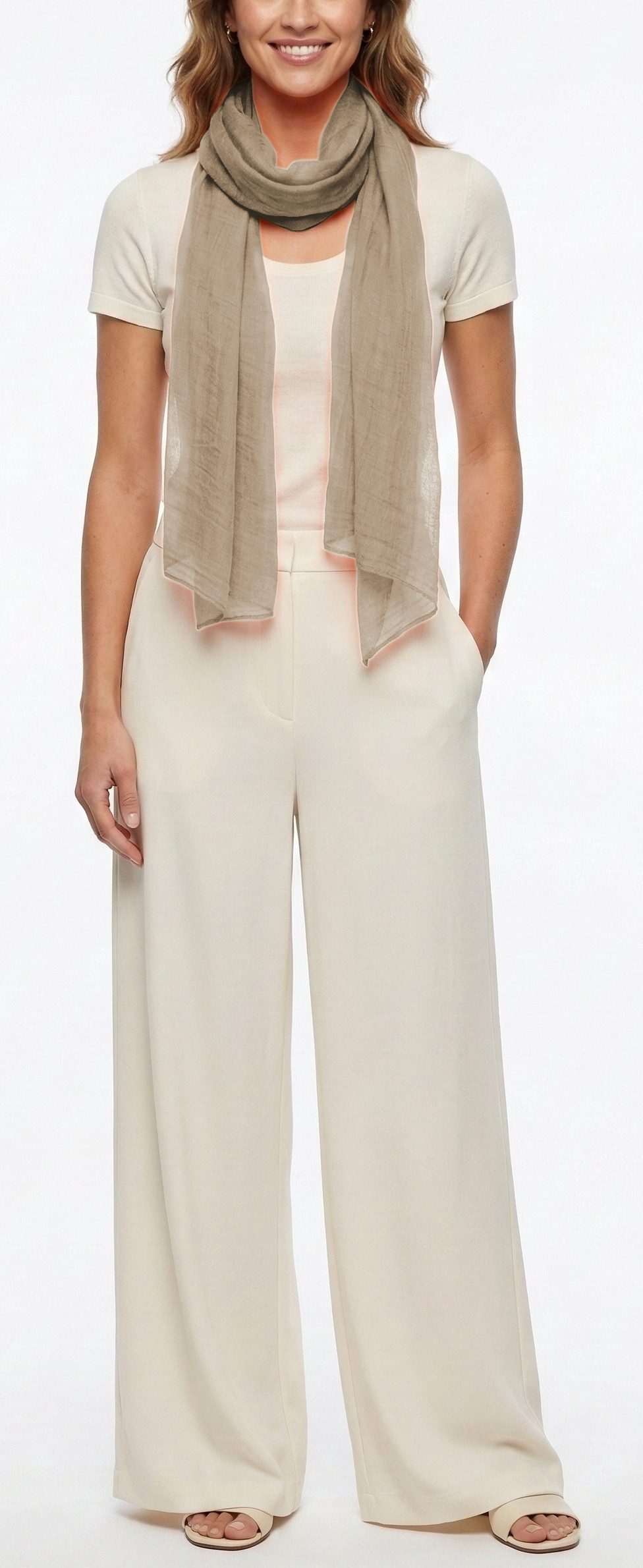 dy_mode Modeschal Damen Schal in Unifarben Leichtes Halstuch für Frühjahr & Sommer, in Unifarben, leicht transparent