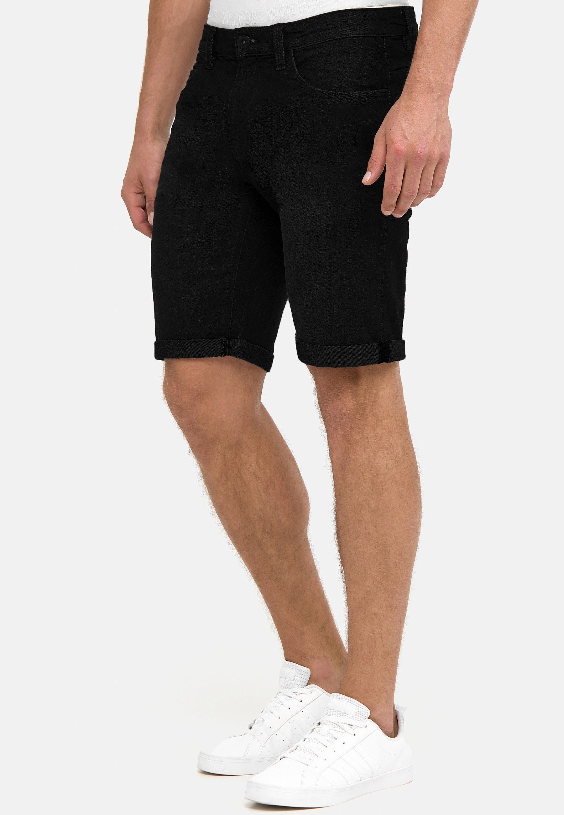 INDICODE Jeansshorts Herren Caden Jeans Shorts Herrenshorts mit 5 Taschen, Denimstyle – Bild 4 von 5