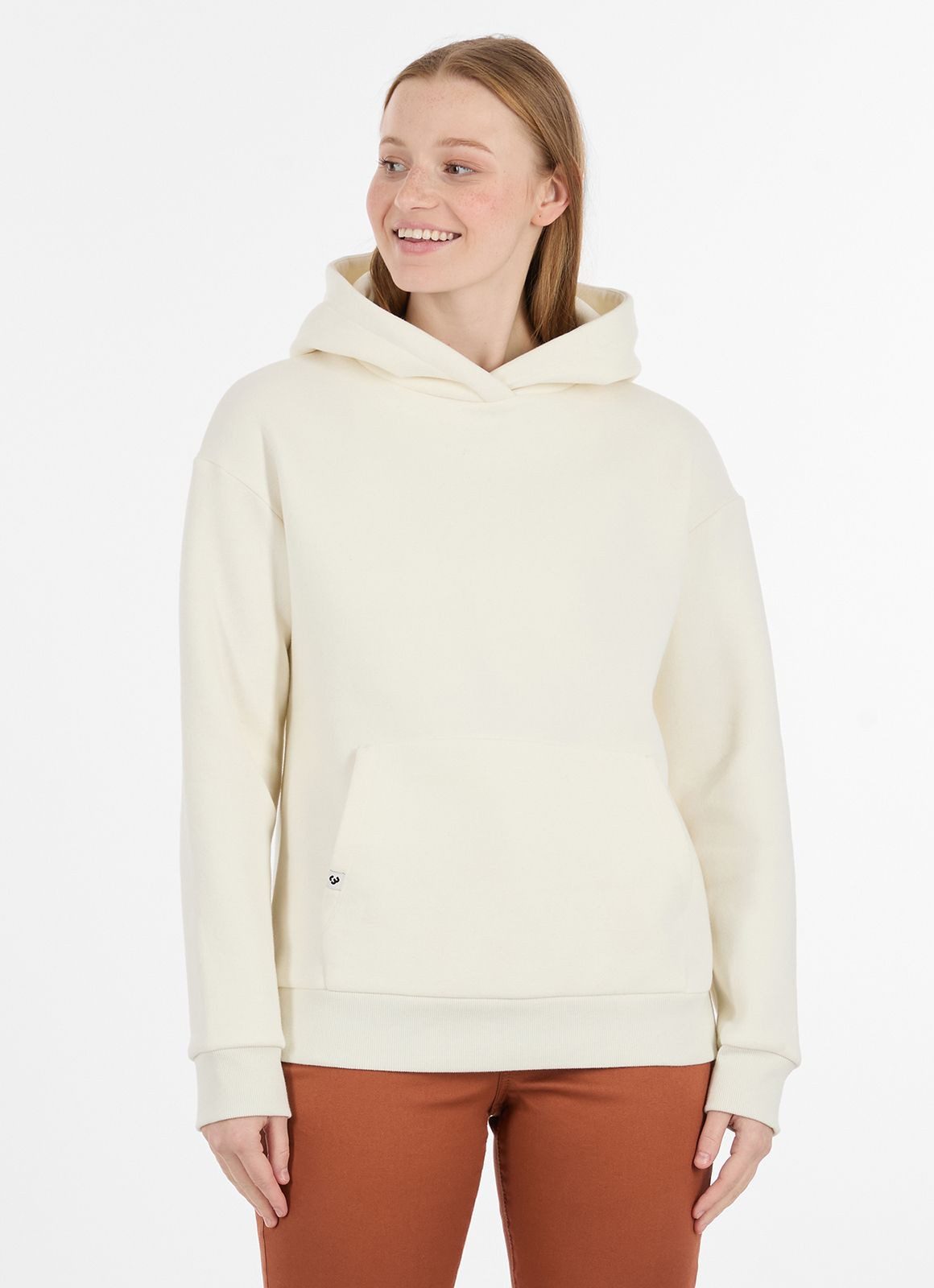 Hoodie Hoodie COOLBIA Damen Ivory aus Bio-Baumwollmix