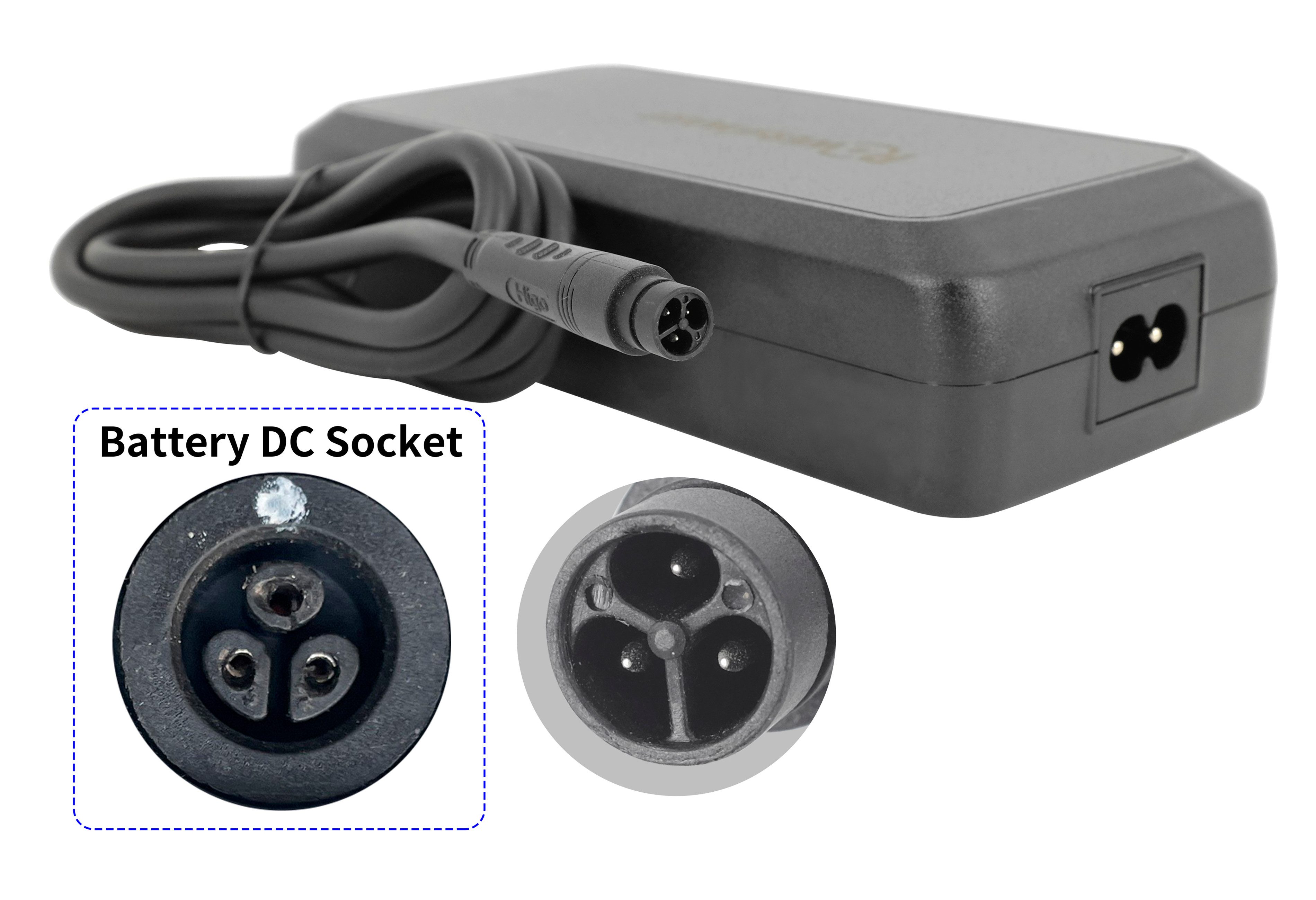 PowerSmart LBC047546030H Batterie-Ladegerät (54.6V 3A für MATE X 750W 48V (MAX 3-pin) 14.5-17.5AH Battery)
