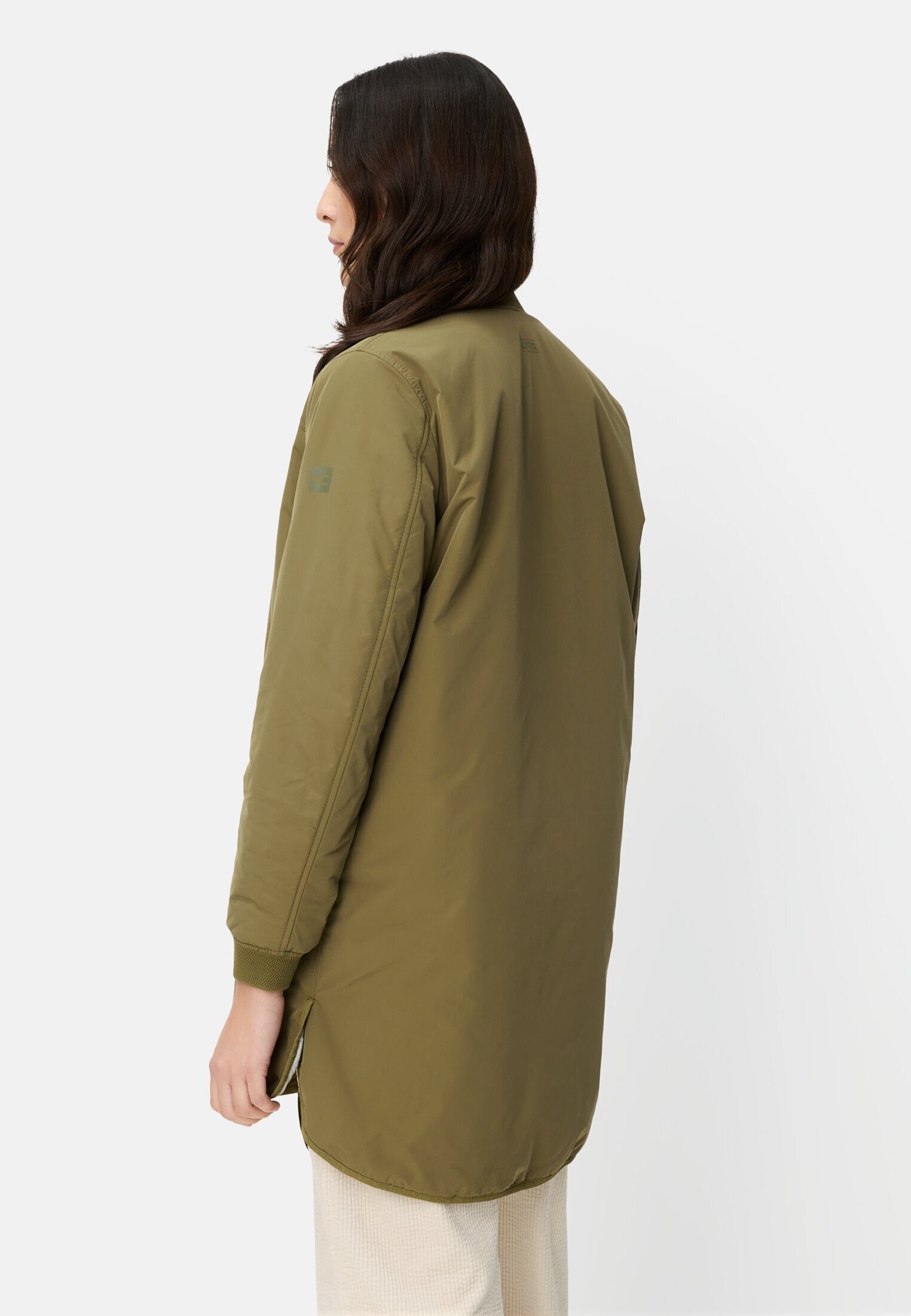 camel active Langmantel mit 2-Wege-Reißverschluss Langarm Bomberkragen