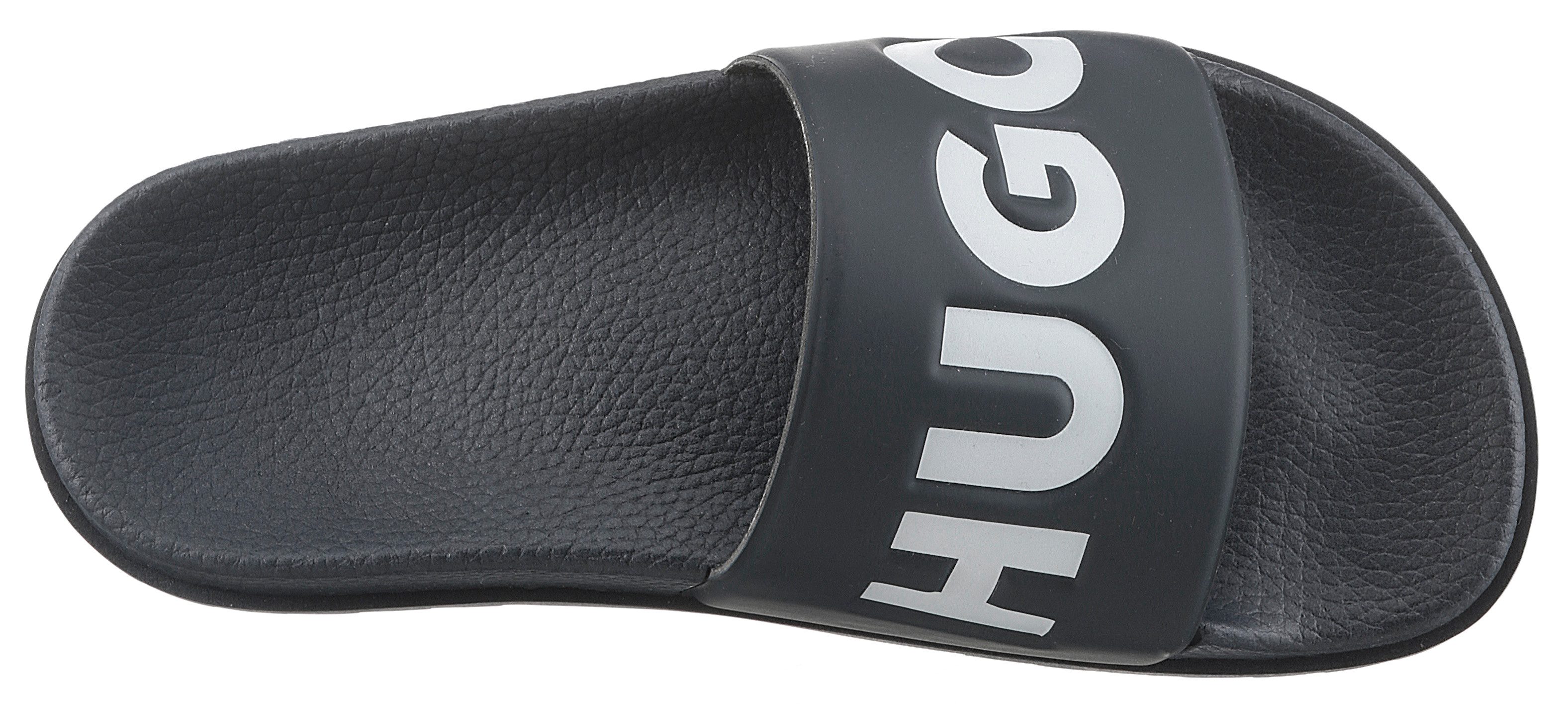 HUGO Match_It_Slid_rblg_N Badepantolette, Sommerschuh, Poolslides, Schlappen, mit HUGO-Logoschriftzug