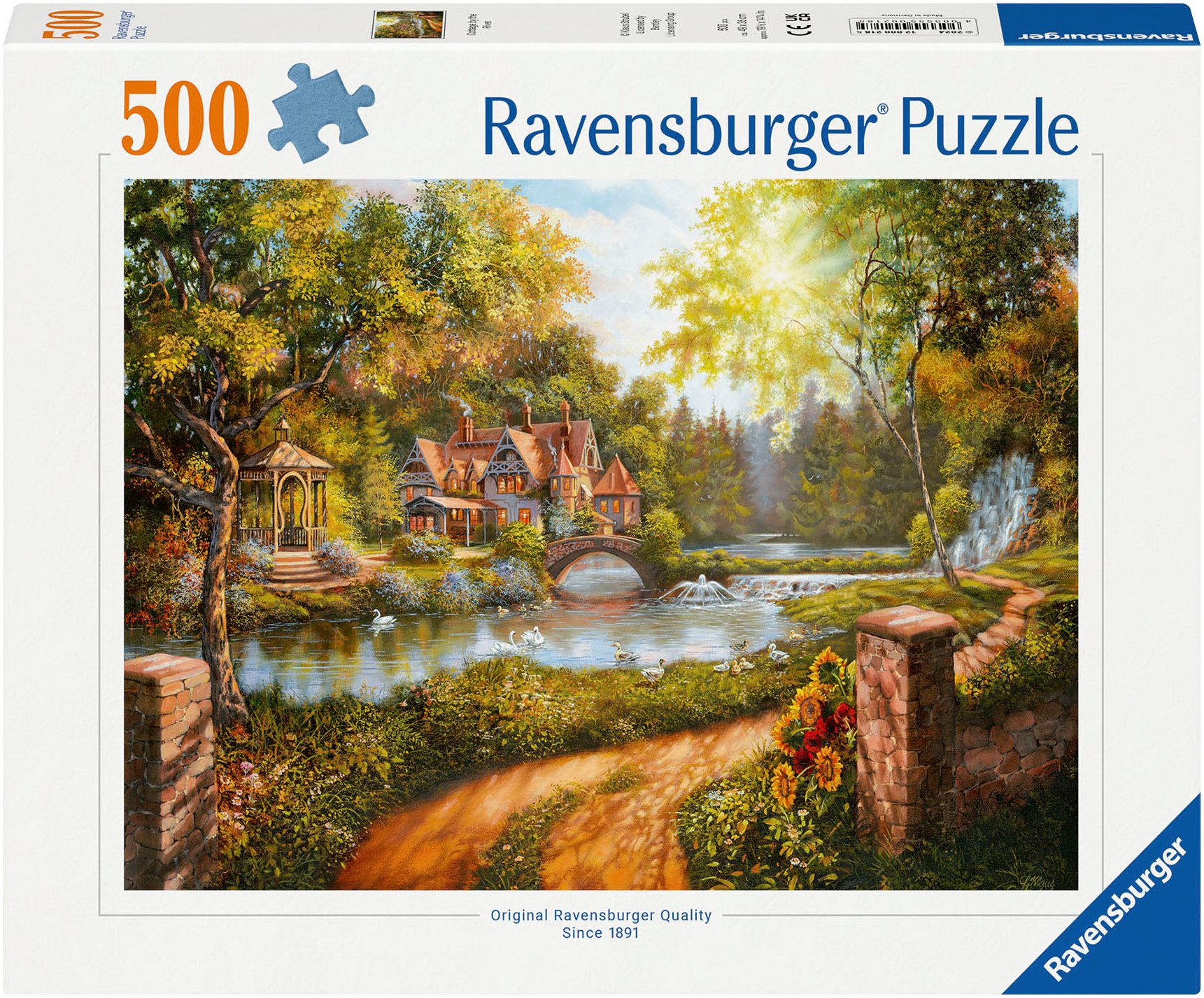 Ravensburger Puzzle Cottage am Fluß, 500 Puzzleteile, Made in Germany günstig online kaufen