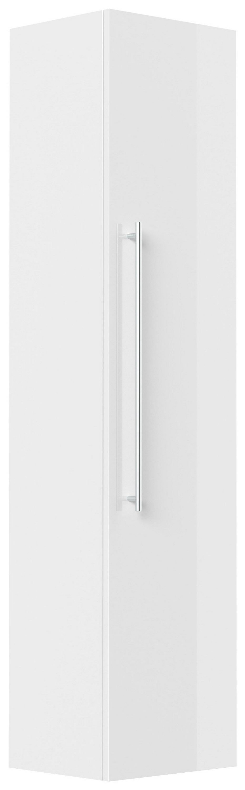 Posseik Hochschrank Badezimmer Hochschrank "Levana XXL" 150 cm Weiß Hochglanz