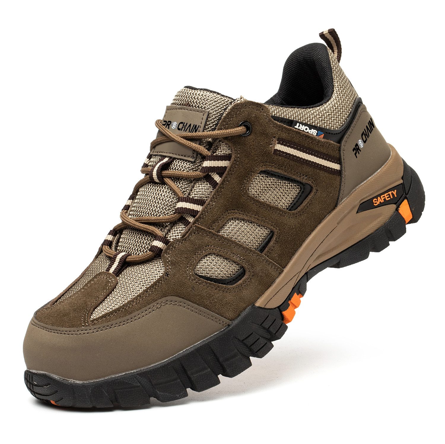 PROCHAIN Arbeitsschuhe Modische Herren Sicherheitsschuh (Stahlkappe Arbeitsschuhe chutzschuhe Schutzausrüstung, sportlich, bequem, leicht, atmungsaktiv, weich und rutschfest) Herren- und Damenmodelle Indoor und Outdoor