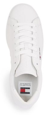 Tommy Jeans TJM LEATHER LOW CUPSOLE Sneaker mit Label, Freizeitschuh, Halbschuh, Schnürschuh