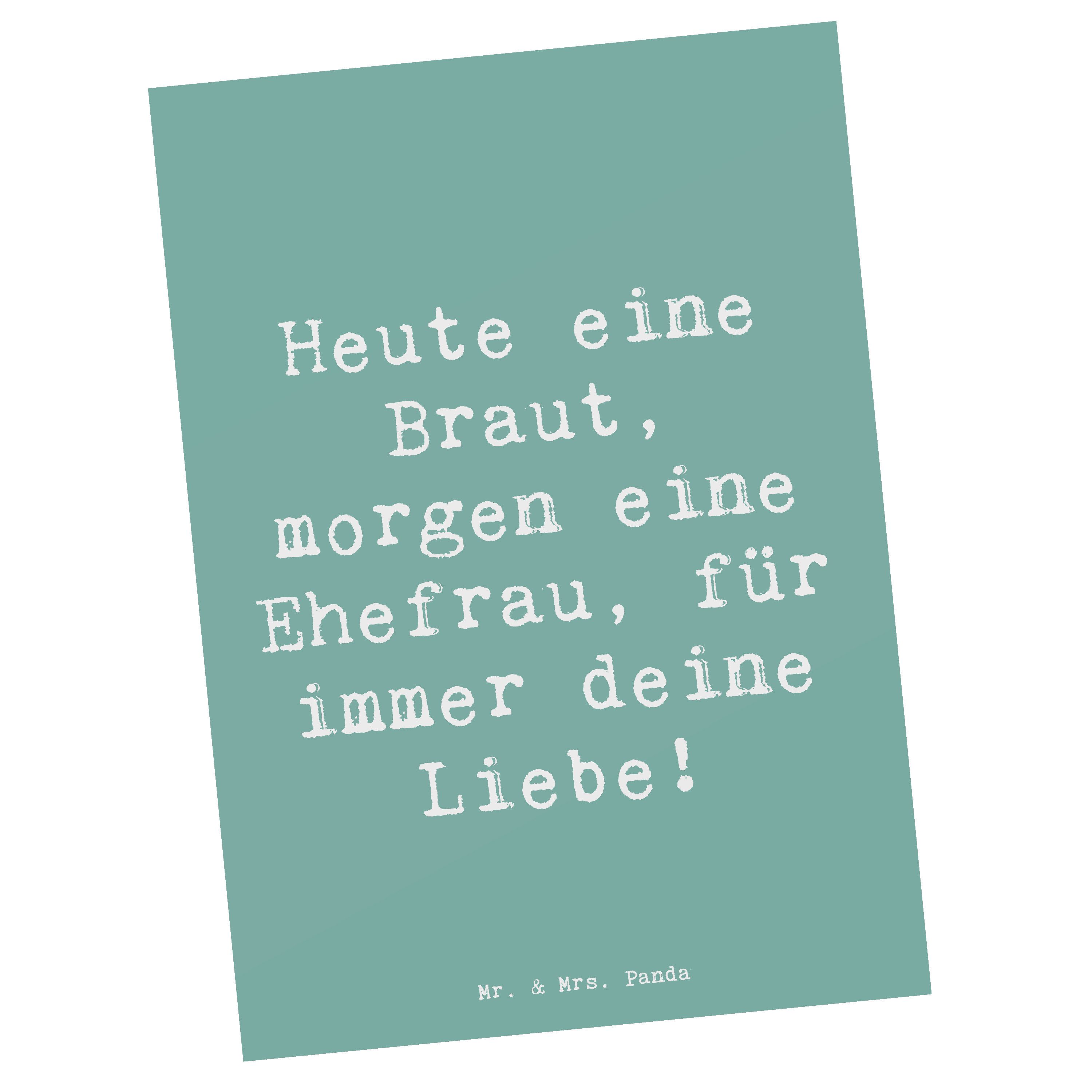 Postkarte Braut Liebe - Meeresbrise - Geschenk, Versprechen, Heiraten, Partners