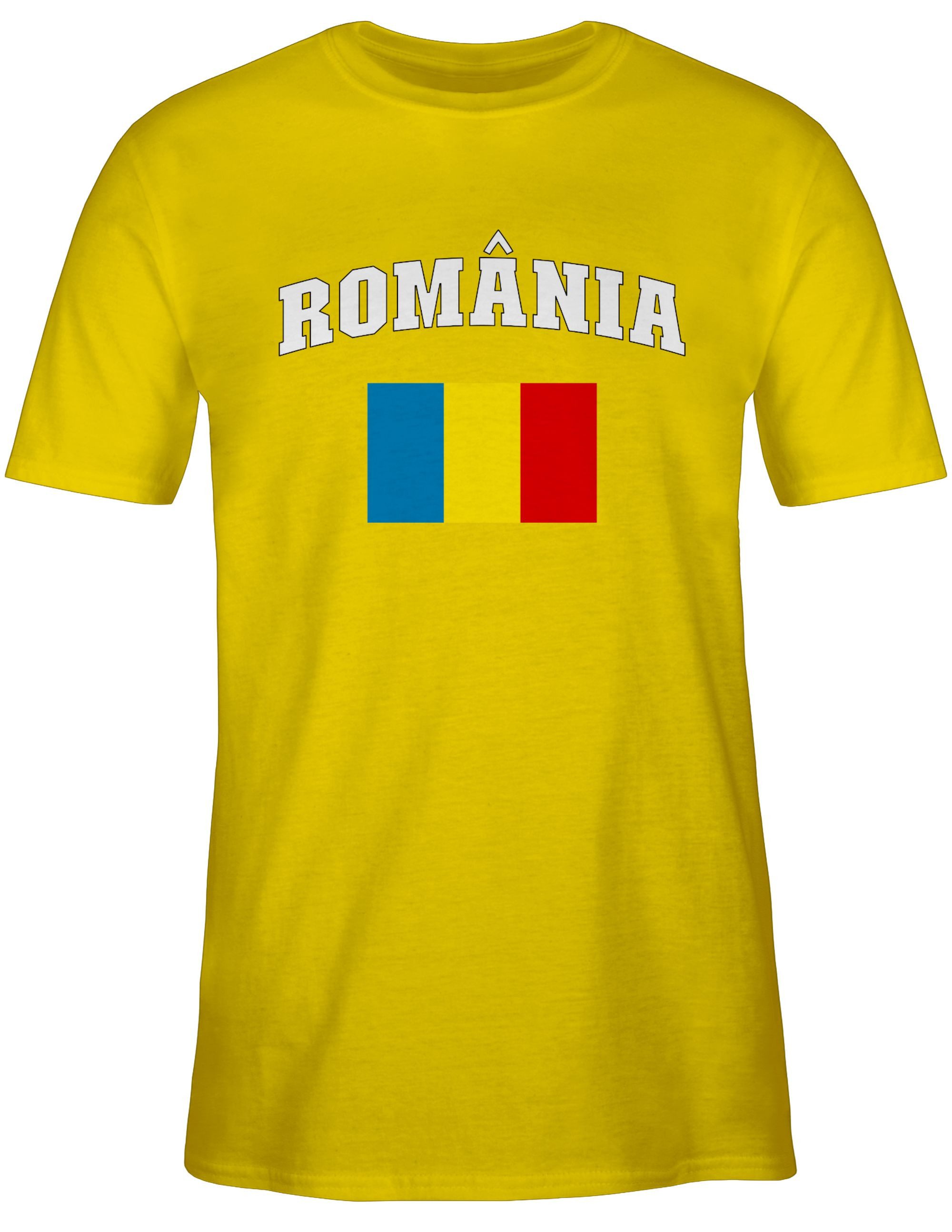 Shirtracer T-Shirt România Schriftzug mit Flagge, günstig online kaufen