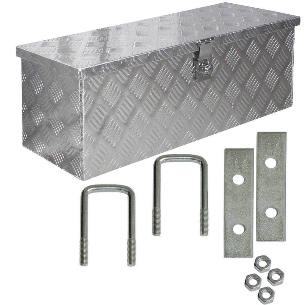 Anhänger-Deichselbox Truckbox Deichselbox Deichselkasten D050 inkl. Montagesatz Aluminium