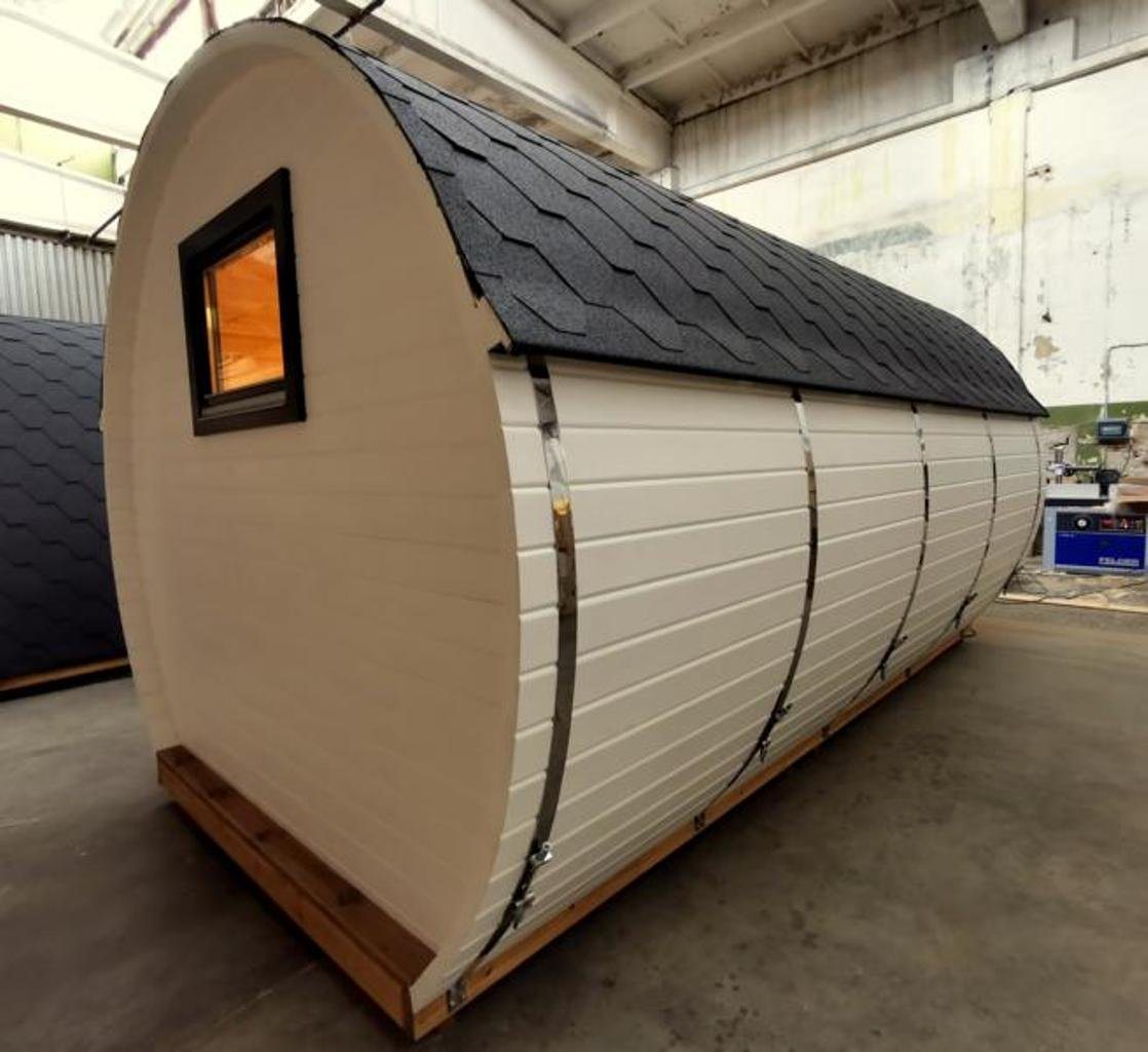 Thumbnail - JVmoebel Gartenhaus Holz Hütte Camping Haus 3,0 x 4,8 m Campinghaus Ferienhaus Holz, BxT: 4.8x3.0 cm, (1x Sauna), Made i...