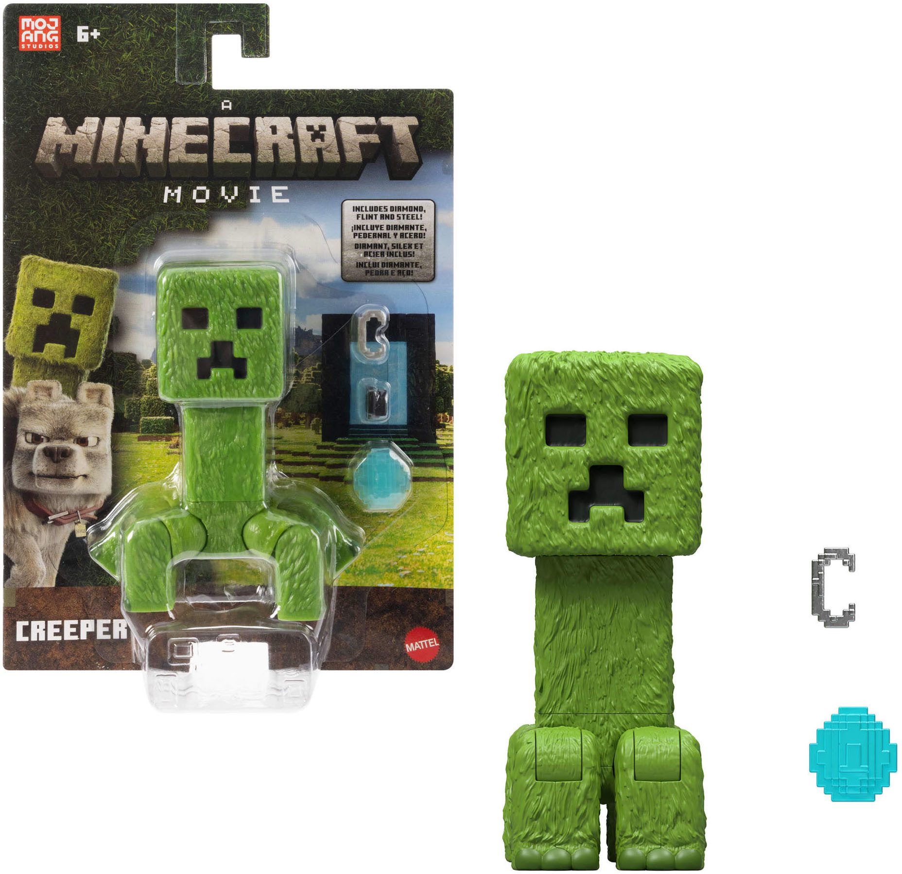 Mattel® Actionfigur Minecraft Creeper, (Set)