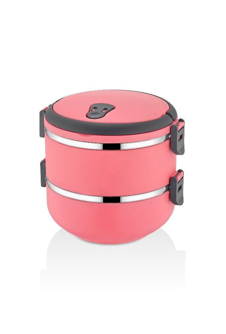 Hermia Concept Lunchbox Warm Box, 100 % rostfreiem Edelstahl, (Einzelbox / 2er Set / 3er Set, 2-tlg., 3-fach Set, 2-fach Set, 1-fach set), Lebensmittelecht, geschmacksneutral 100% rostfreier Edelstahl