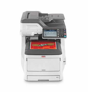 OKI Oki MC853dnv A3 Colorlaserdrucker/Scanner/Kopierer/Fax, weiß Multifunktionsdrucker