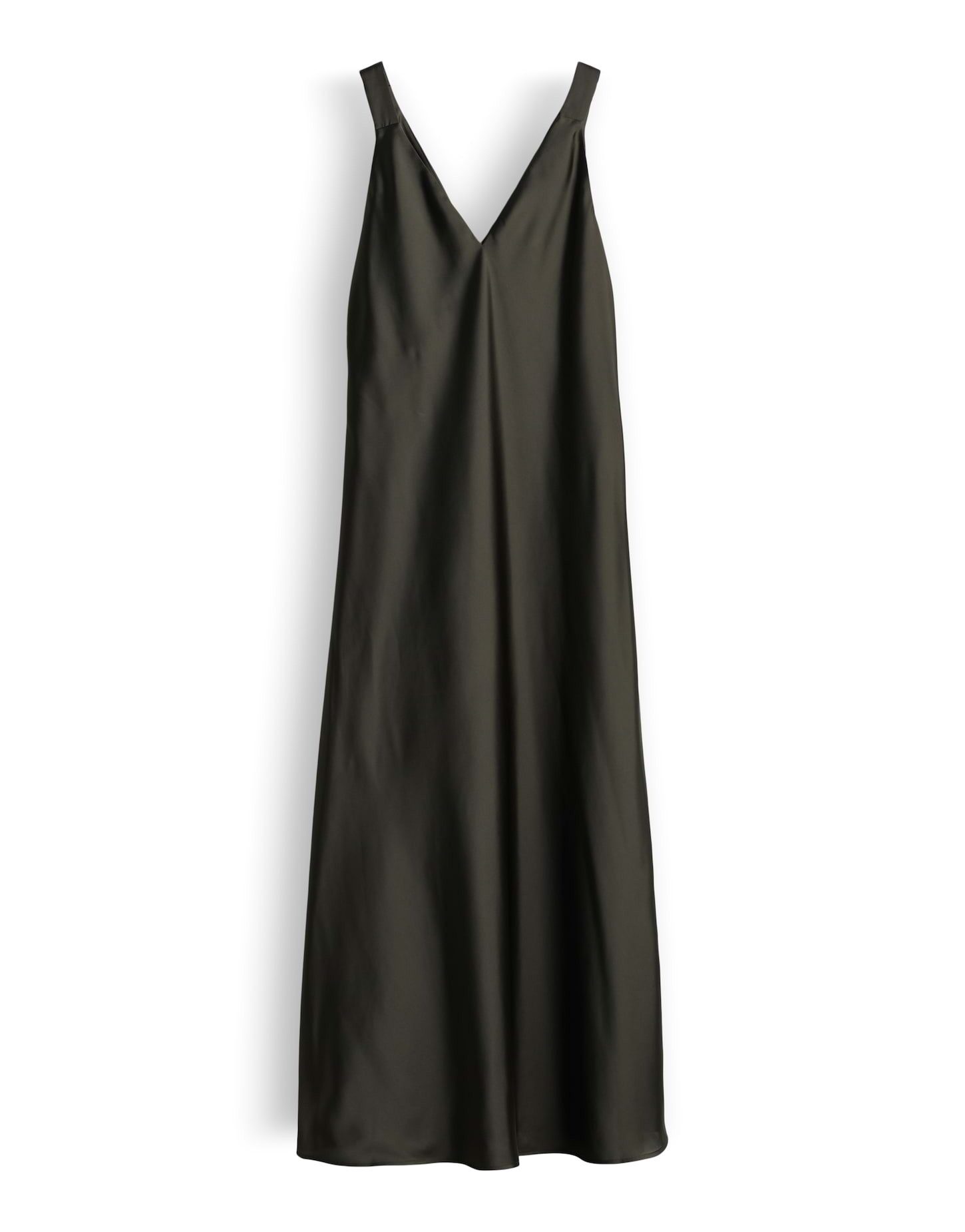 someday Midikleid Qova pure aus Satin mit schimmernder Oberfläche Fließende A-Linie für elegante Looks