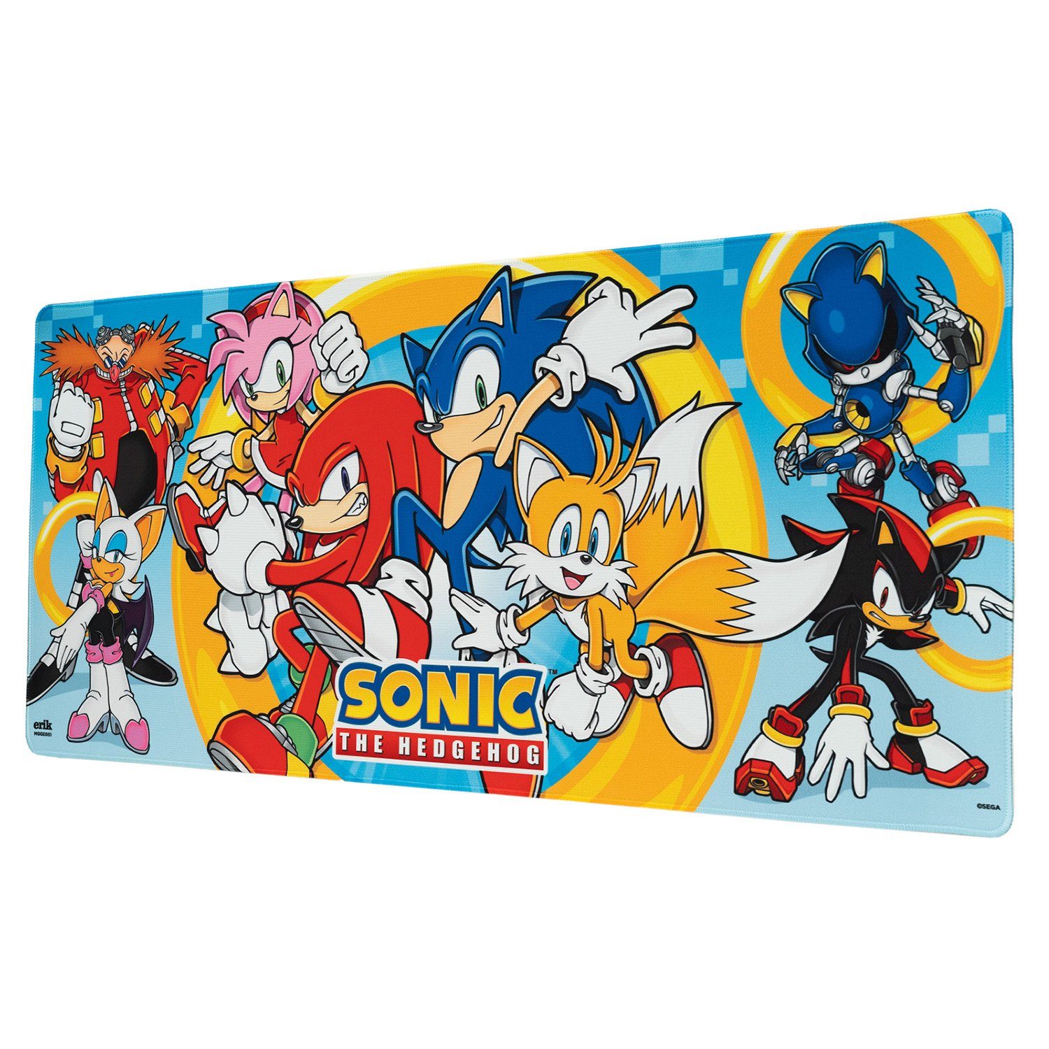 Grupo Erik Gaming Mauspad Sonic the Hedgehog Game Mat XL Mouse Pad für Tastatur