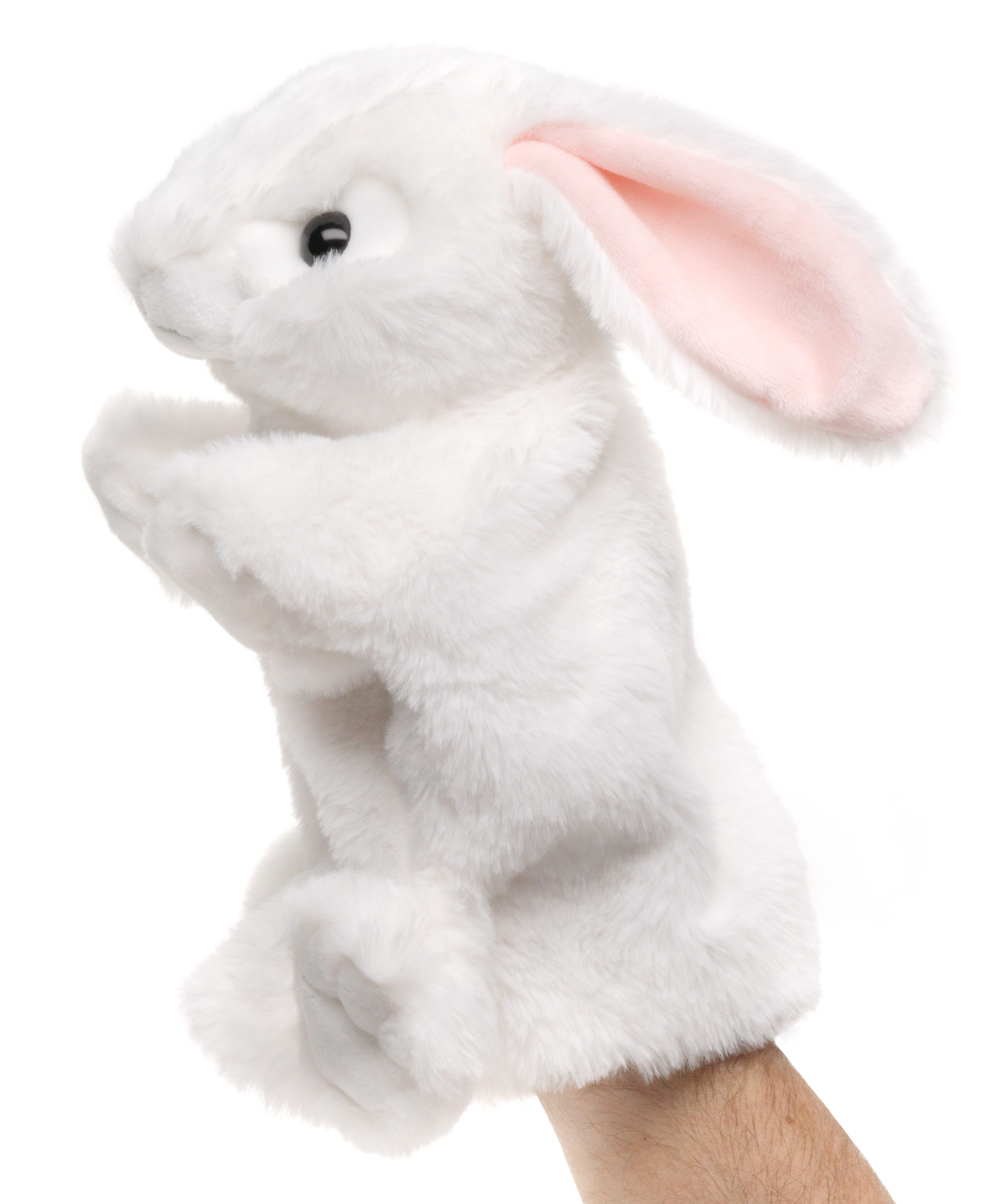 Uni-Toys Kuscheltier Handpuppe - verschiedene Modelle - Plüsch-Puppe - Plüschtier, zu 100 % recyceltes Füllmaterial
