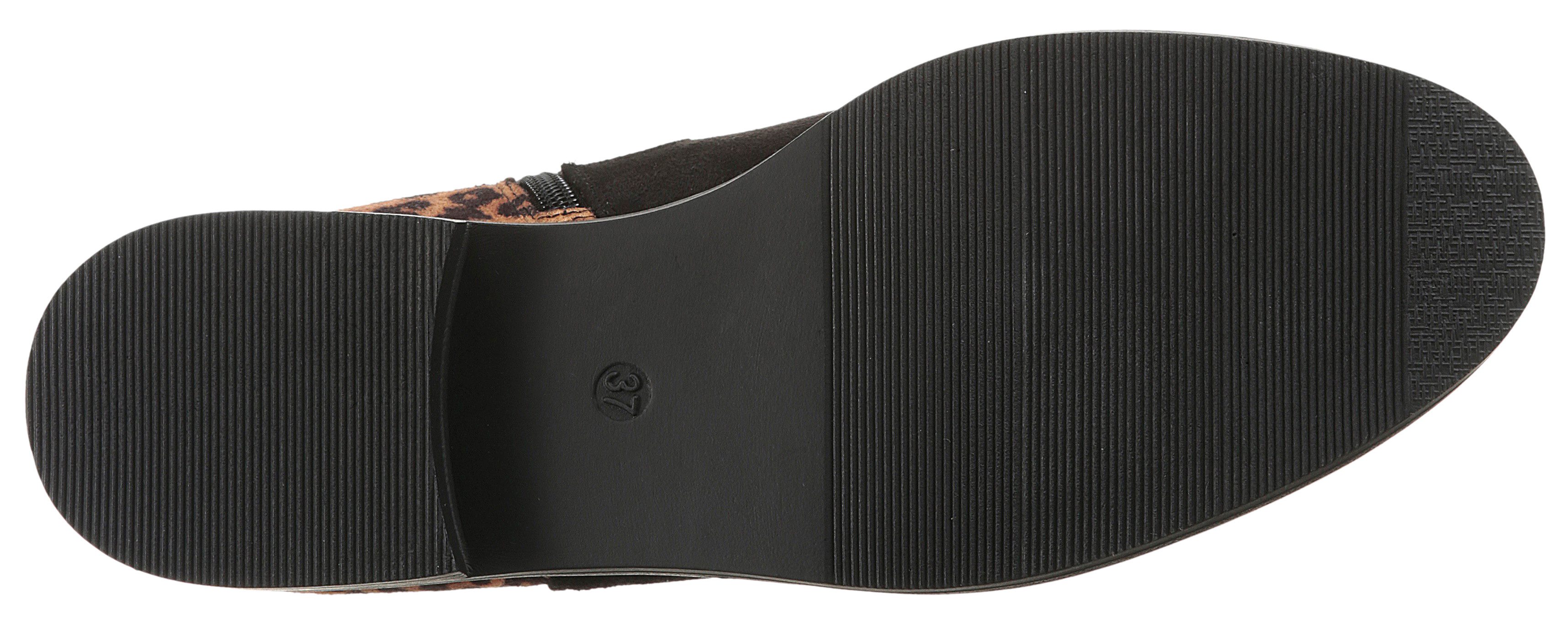 Aniston SHOES Chelseaboots, Stiefelette, Blockabsatz, mit breitem Stretch - NEUE KOLLEKTION