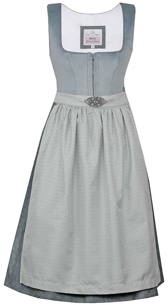 MarJo Dirndl Dirndl Grafling 65cm Länge silbergrau