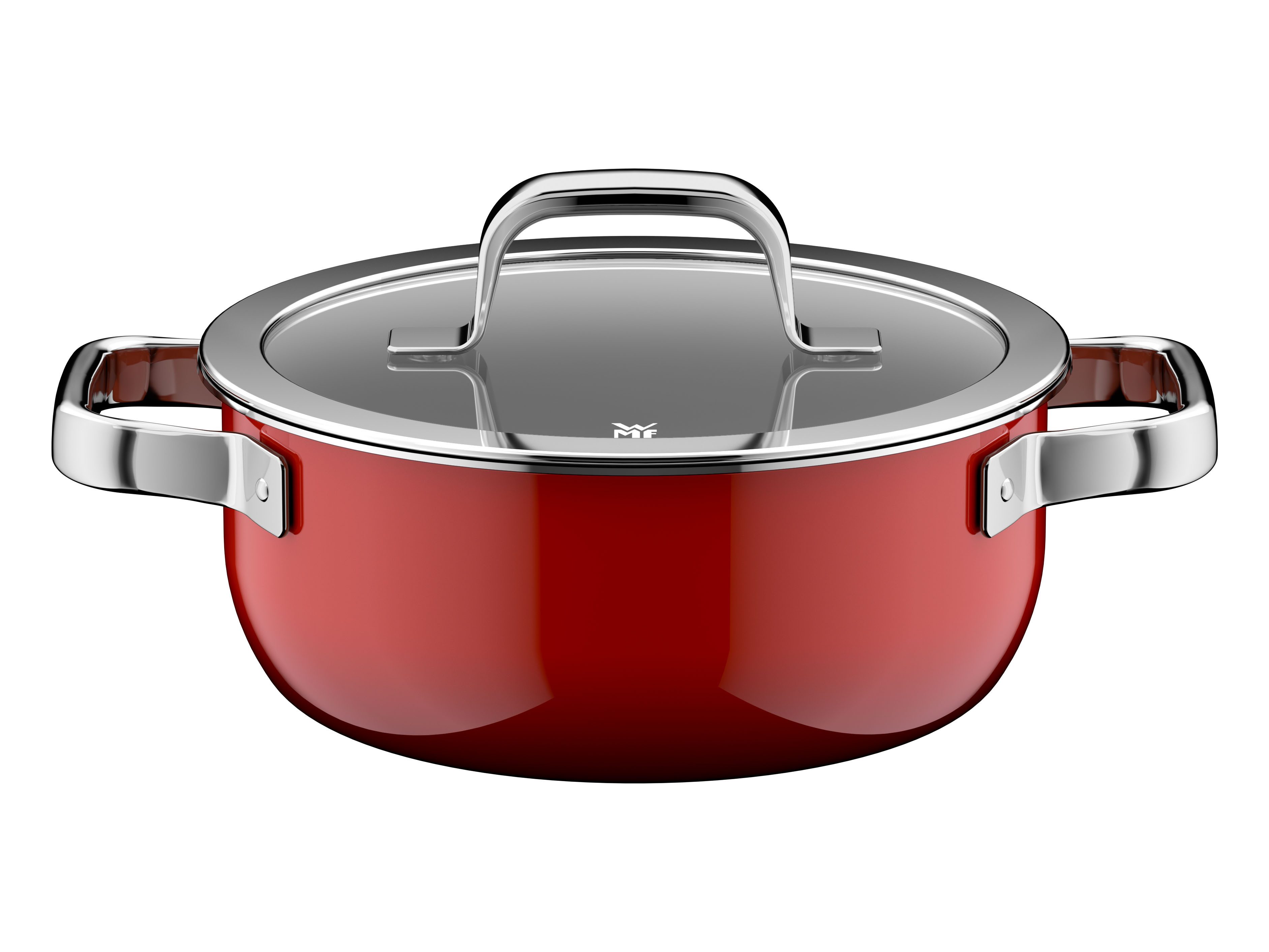 WMF Bratentopf Fusiontec Mineral Pro, Edelstahl, Glas (1-tlg), kratzfeste Oberfläche, wärmereduzierende Hohlgriffe, Made in Germany