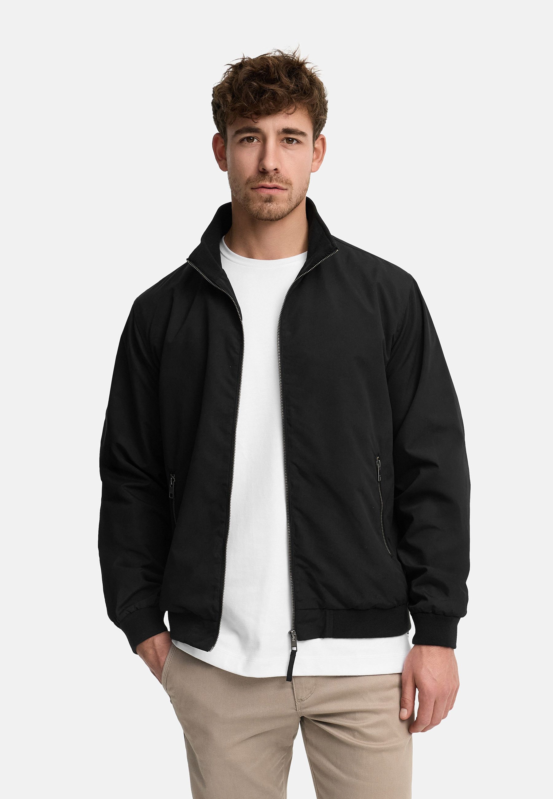 Indicode Blouson Herren INCatall Übergangsjacke Herrenjacke mit Stehkragen und Reißverschluss