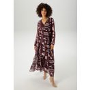 Aniston CASUAL Maxikleid mit trendfarbigem, grafischen Muster