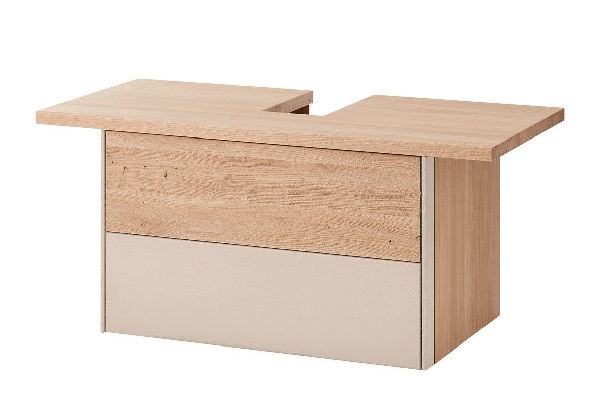 Main Möbel Waschbeckenunterschrank 105cm 'Avallon' Wildeiche geölt & creme