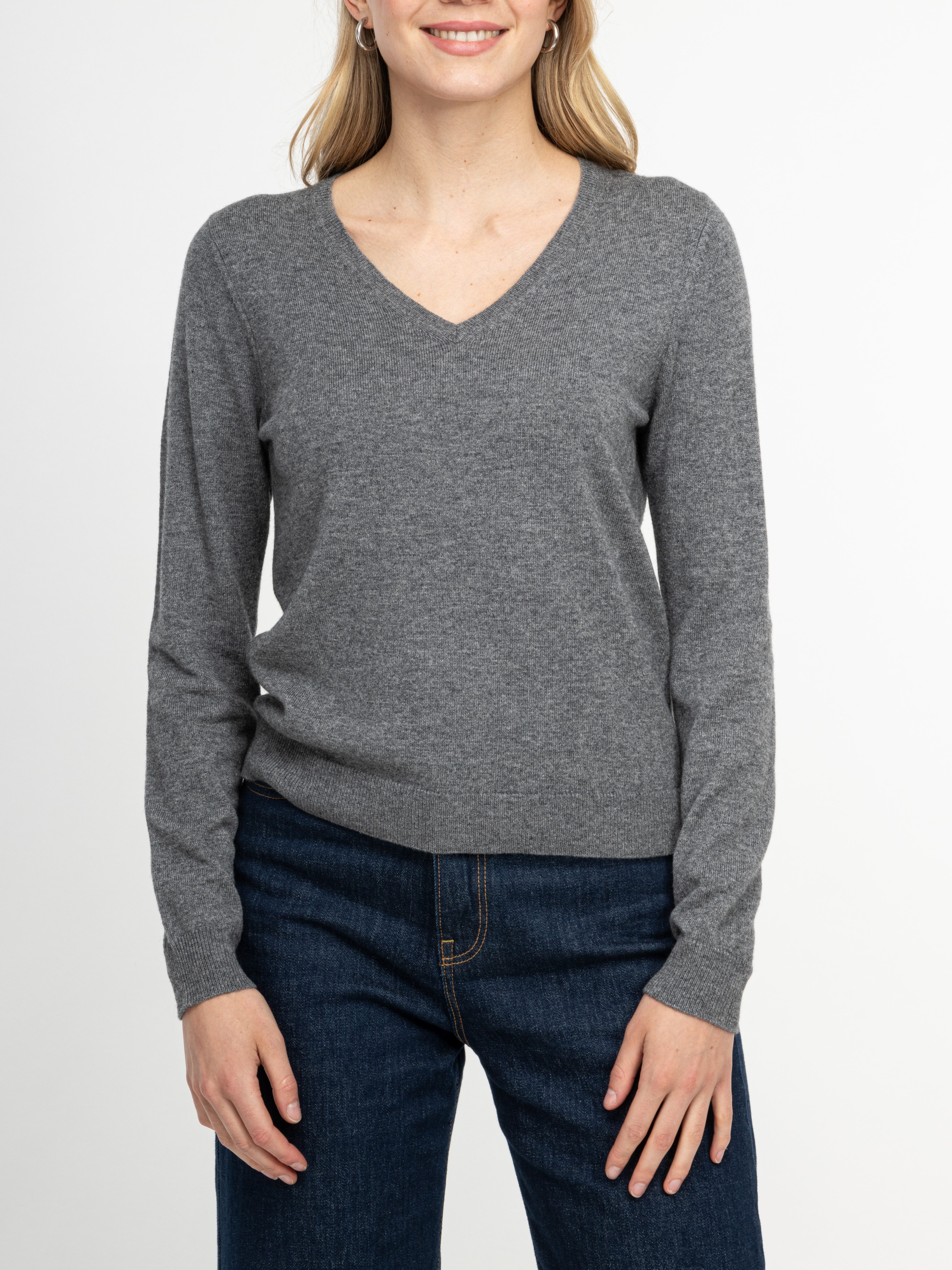 V-Ausschnitt-Pullover 30006 HELENA