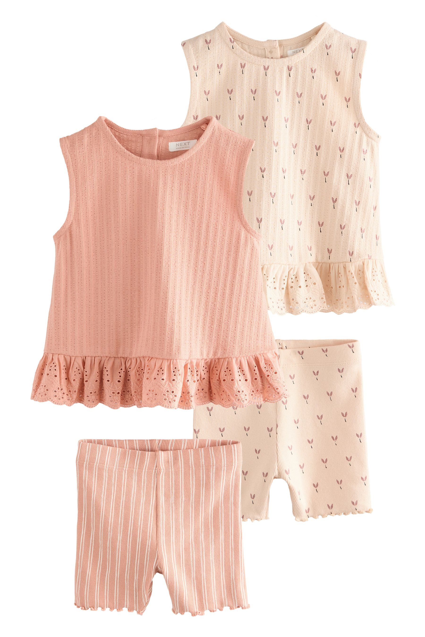 Top & Shorts Set mit Trägertop und Shorts, 2er-Pack