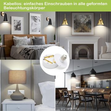 DTC GmbH LED-Leuchtmittel 2er/3er LED Spot Glühbirnen Batterie, LED Nachttischlampe, Fernbedienung, Dimmbare&Timing, RGB/Warmweiß Kabellose für E27.