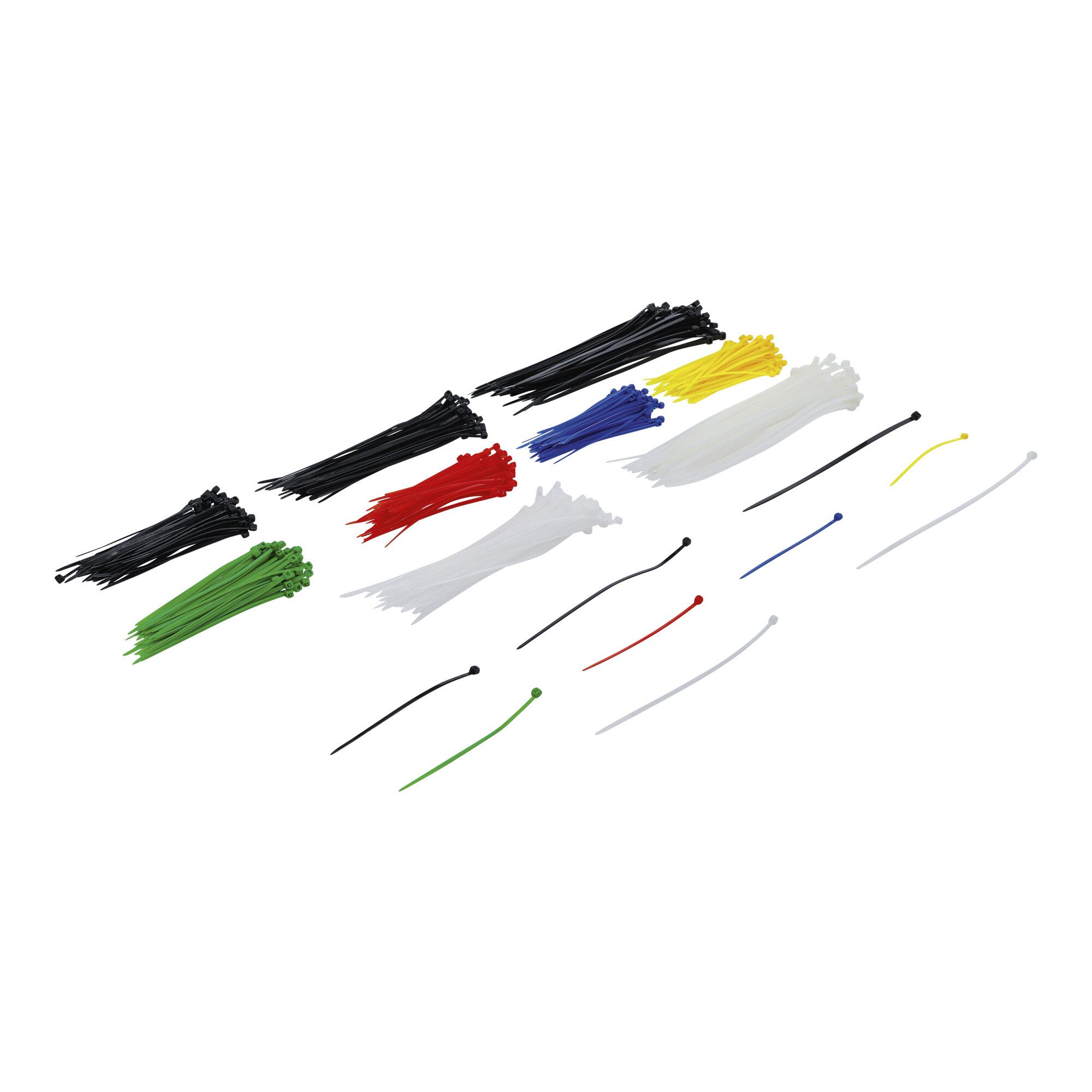BGS Kabelbinder BGS Do it yourself Kabelbinder-Sortiment farbig 100 - 200 mm 450-tlg.