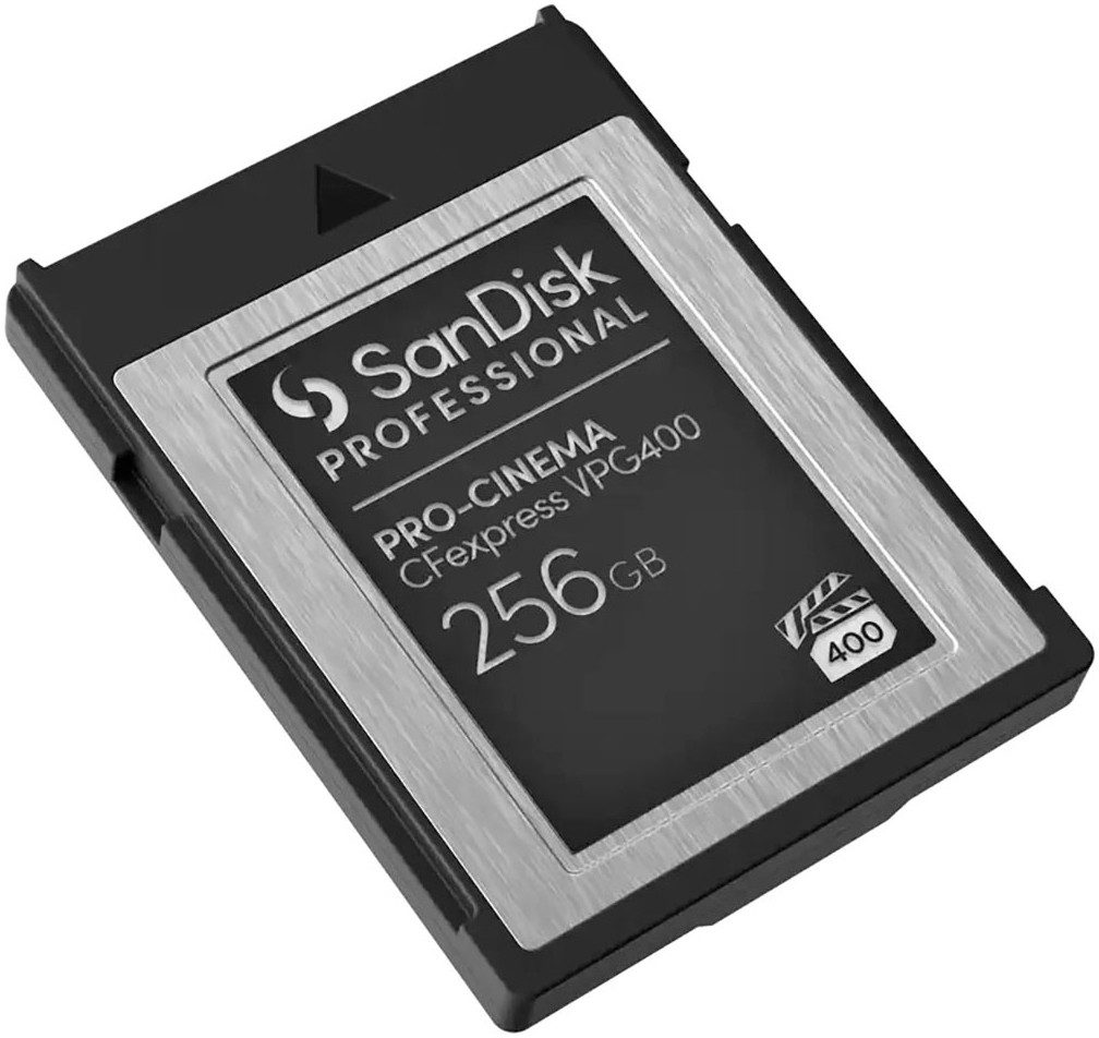 Sandisk PRO-CINEMA CFexpress® VPG400 Typ B 256GB Speicherkarte (256 GB, 1400 MB/s Lesegeschwindigkeit)