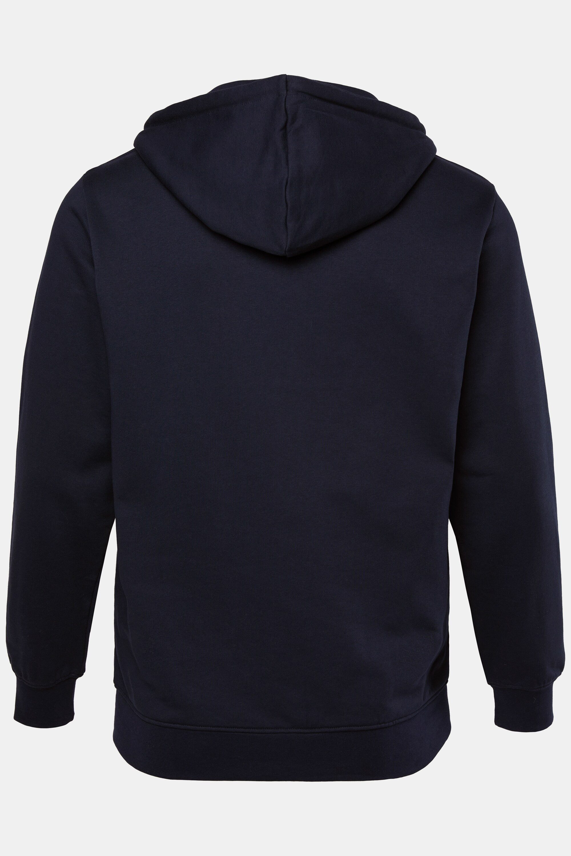 Men Plus Fleecejacke Kapuzen-Sweatjacke Print