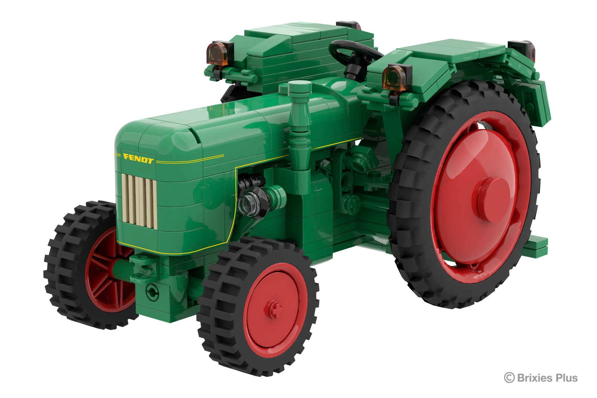 Brixies Bausteinsatz Brixies Plus Fendt Dieselross F28 Classic Club Collection Konstruktionsspielsteine, kompatible Klemmbausteine