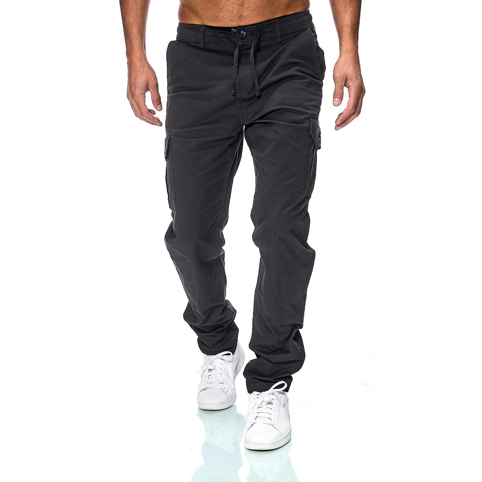 iKENNAS Cargohose Herren Jogger Cargo Chino Jeans Hose (Cargohose 7015) Anth S – Bild 4 von 4