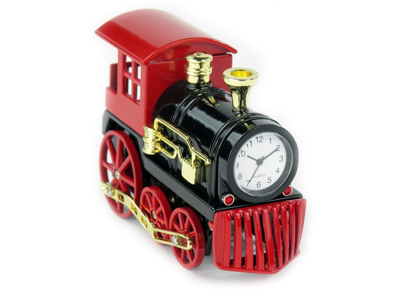 Siva Standuhr TIschuhr Zug Quarzuhr aus Metall (Set)