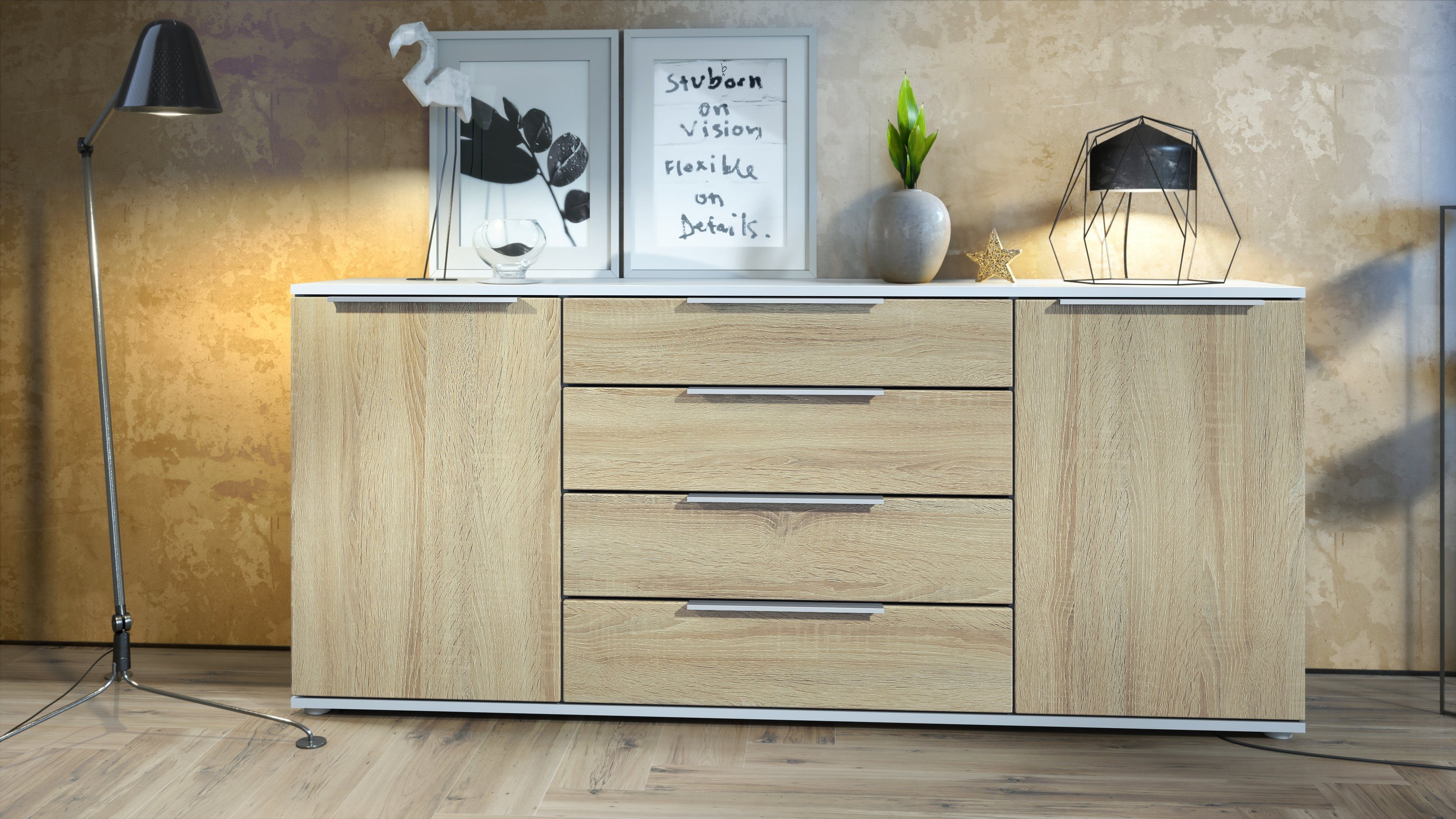 Vladon Sideboard Linio V2 (Moderne Kommode, günstig online kaufen