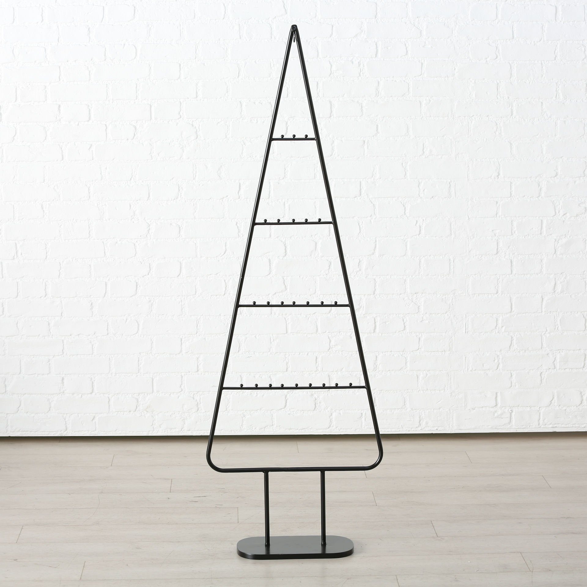 Spetebo Dekobaum XL Metall Tannenbaum THEO - 156 cm, Deko Ständer Aufsteller für Zierschmuck - Weihnachten Dekoration