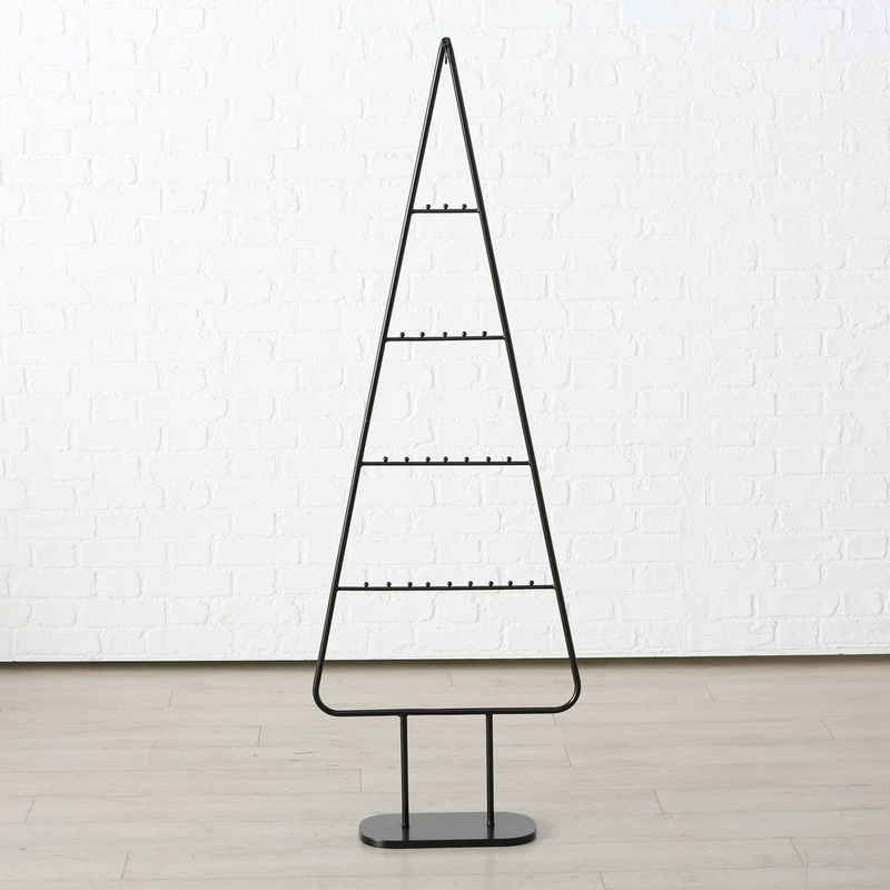 Spetebo Dekobaum XL Metall Tannenbaum THEO - 156 cm, Deko Ständer Aufsteller für Zierschmuck - Weihnachten Dekoration