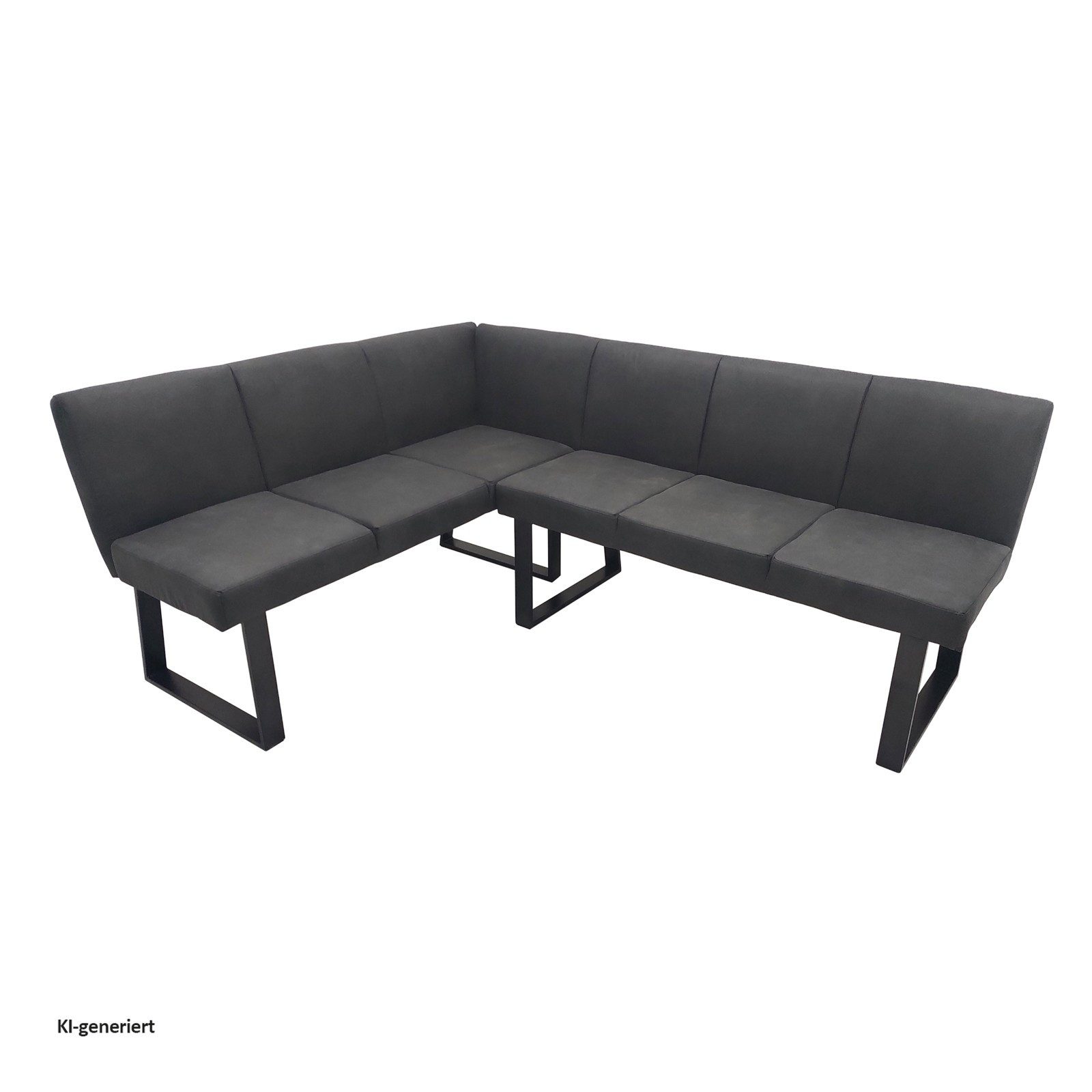 HTI-Living Eckbank Eckbank 152 x 192 cm Vemal kurzer Schenkel links (Stück, 1-St., 1 Eckbank), Sitzbank Polsterbank Kunstlederbezug Metallgestell