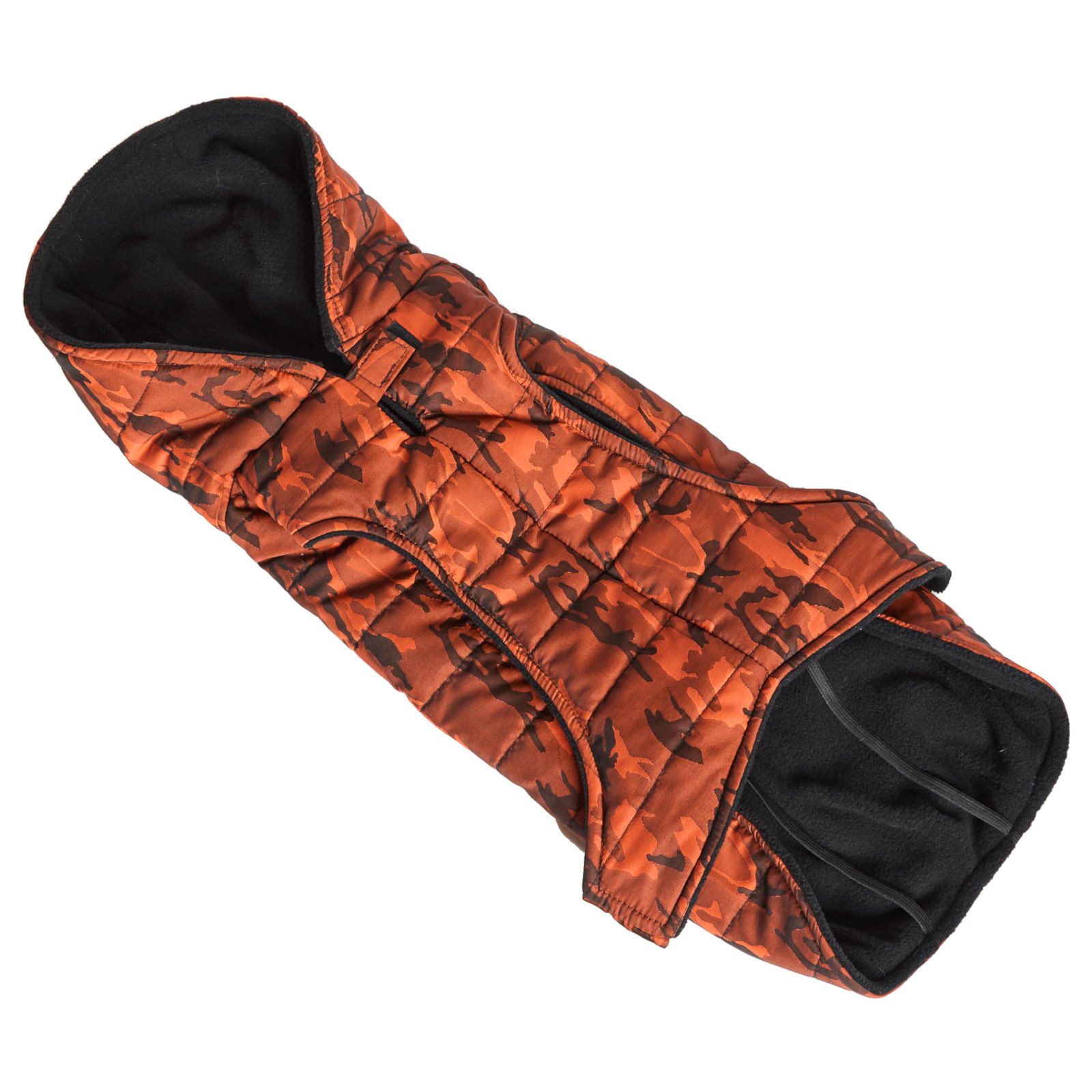 Fashion Dog Hundemantel Hunde-Steppmantel für Französische Bulldogge, Rost-Camouflage, 39 cm