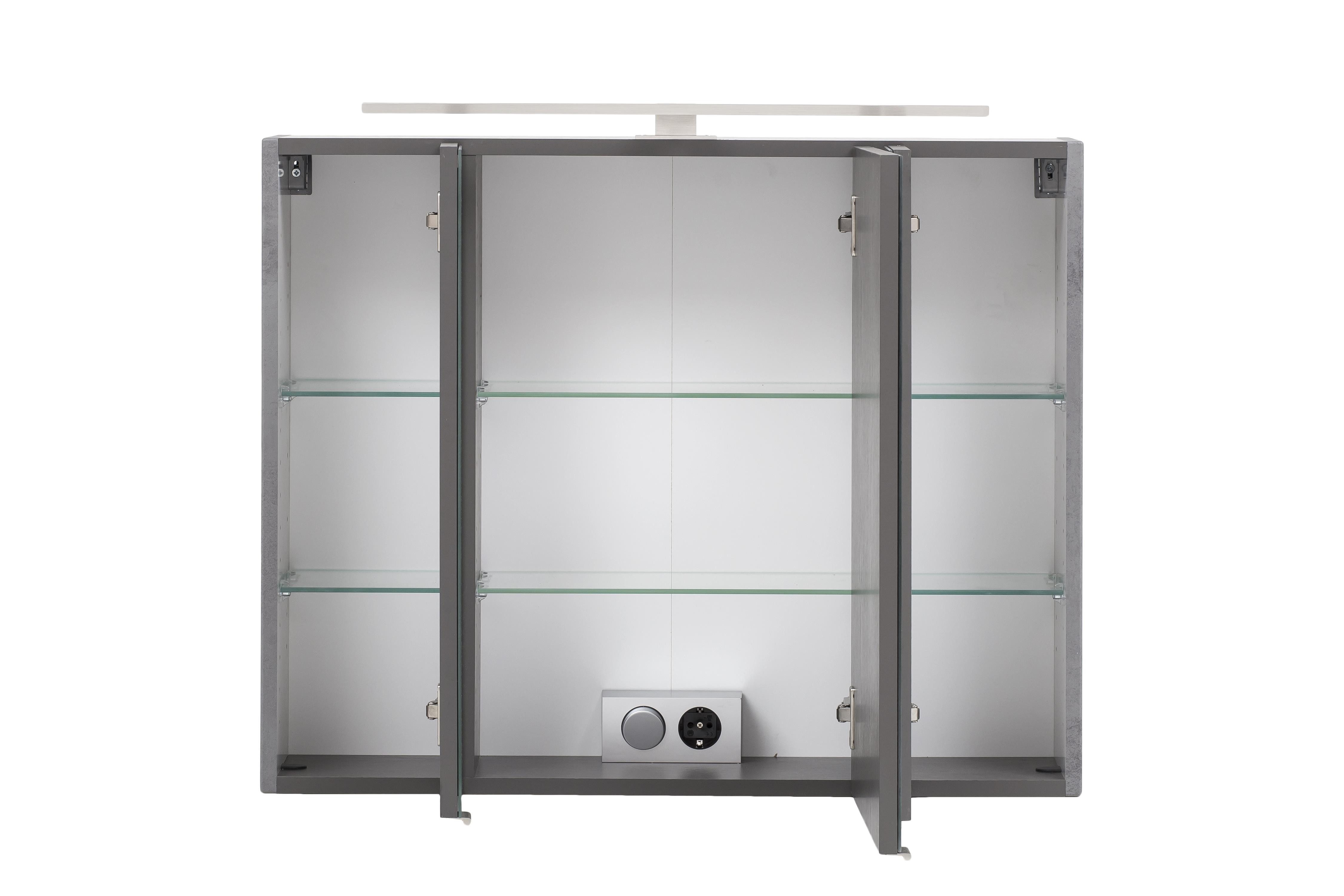 HELD MÖBEL Spiegelschrank 80 x 64 x 20 cm (B/H/T)
