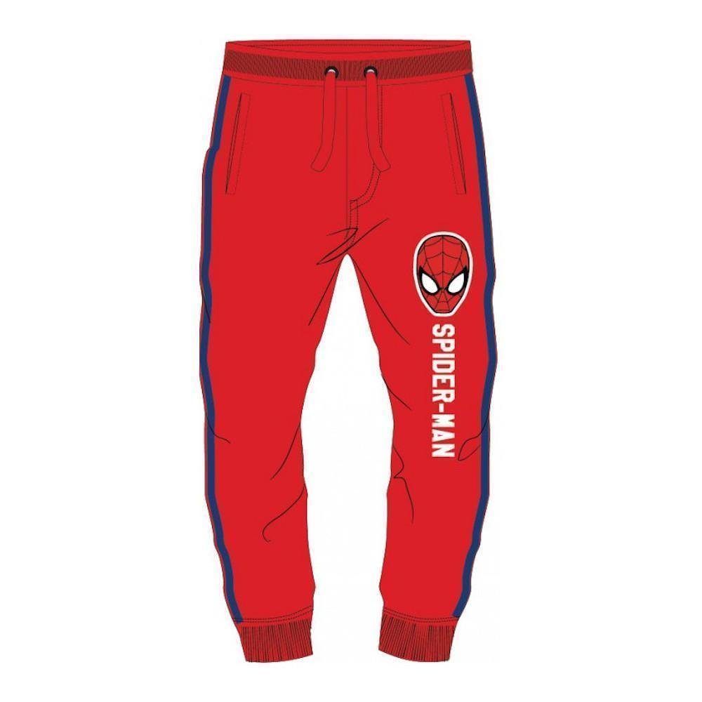 Spiderman Jogginghose Spiderman Jogginghose für Jungen, Rot mit Blauem Streifen, Größen