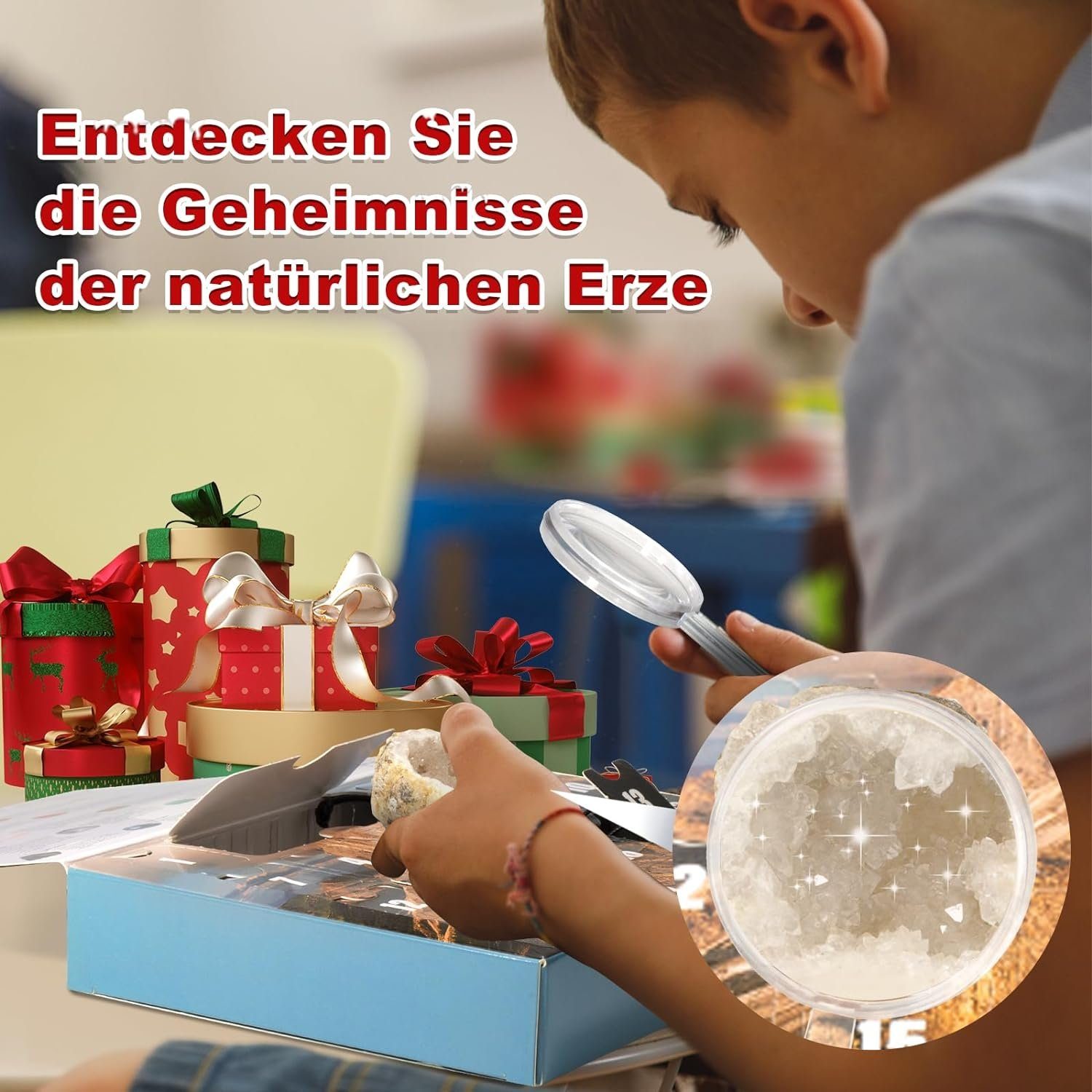 XDeer Adventskalender 2023 Adventskalender,Weihnacht Countdown Kalender, 24 Stk vielschiende Waren,Geschenk für Kinder