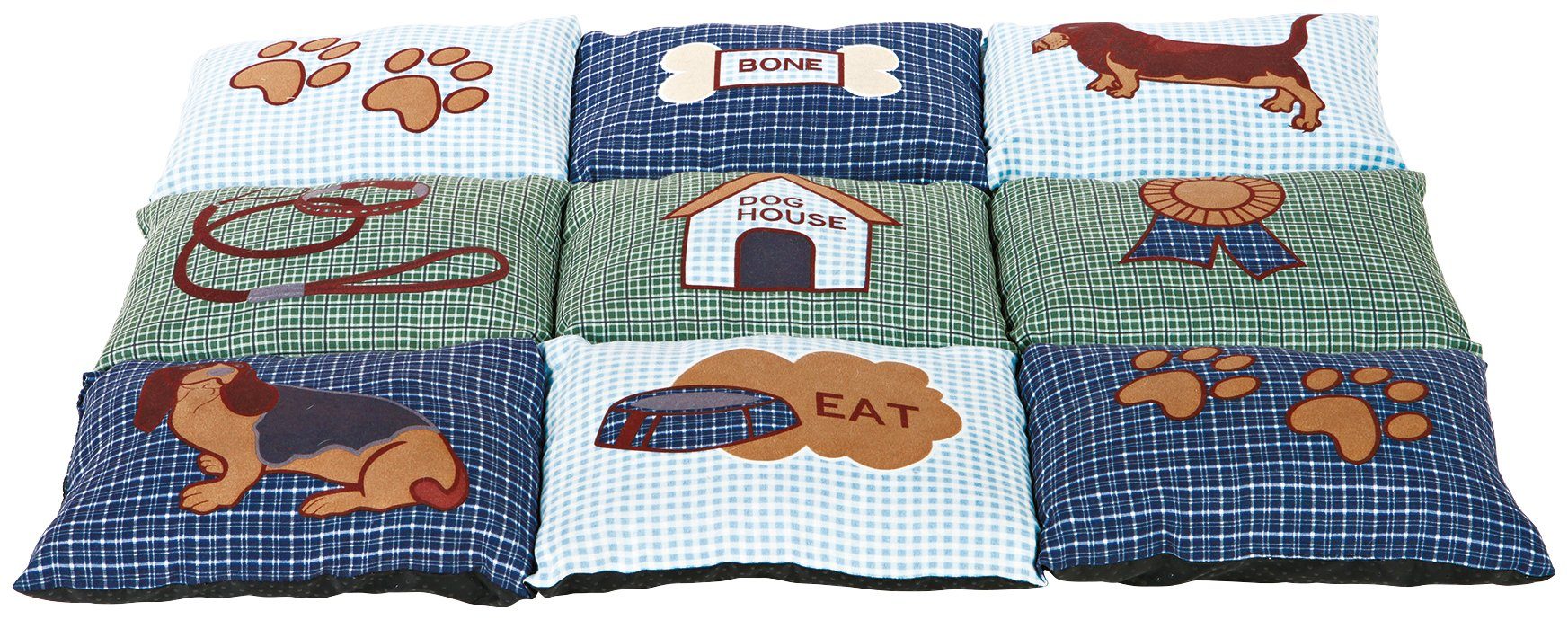 HEIM Tierdecke Patchwork, BxL: 55x80 cm, gesteppt, grün