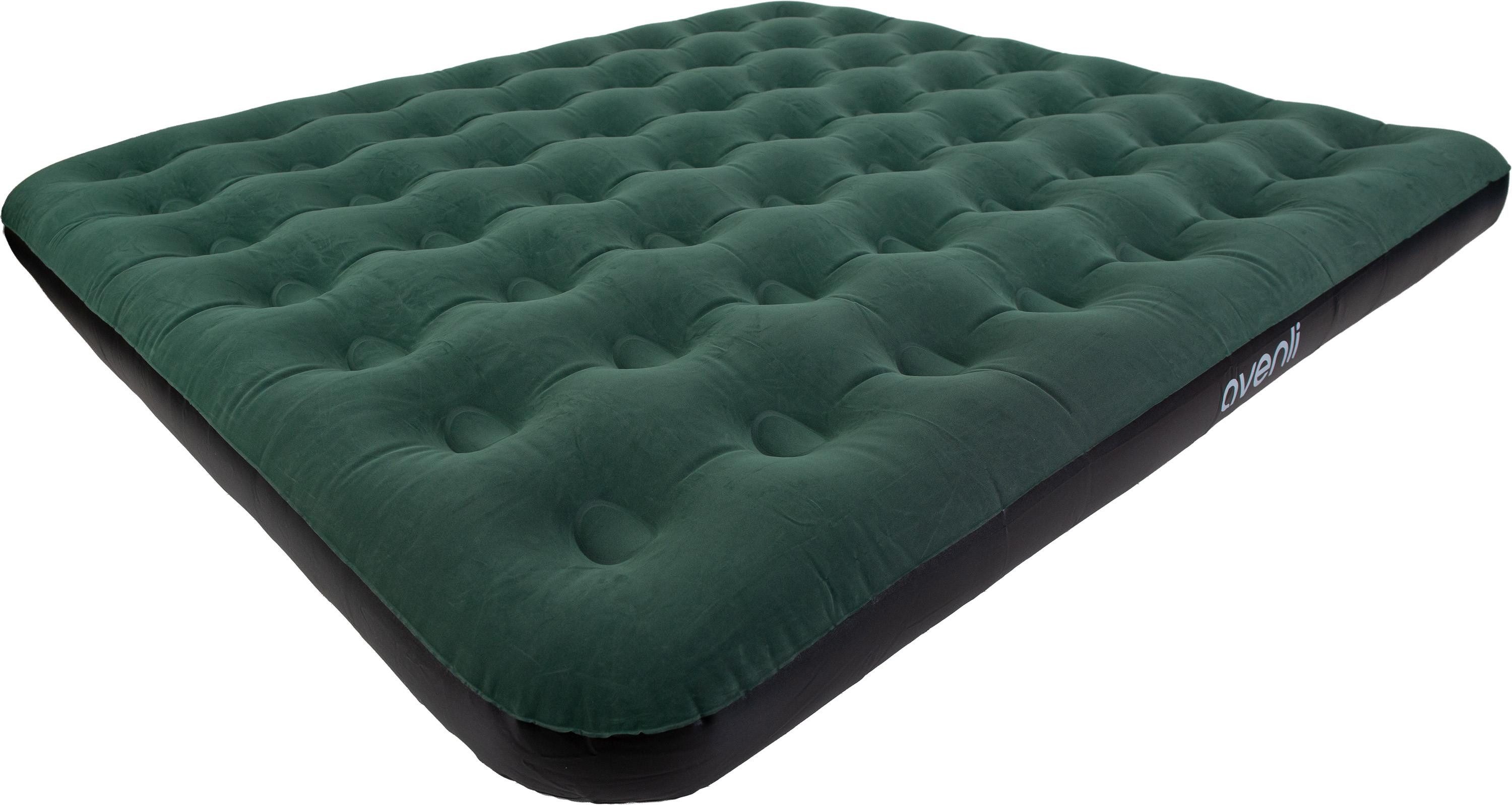 Avenli Luftmatratze Luftbett Camping für 2-3 Personen grün 203x183x22cm King-Size, (aufblasbar Ideal als Reisebett oder Isomatte, 1-St., für Indoor und Outdoor mit beflockter Oberfläche), Campingmatratze ohne Pumpe