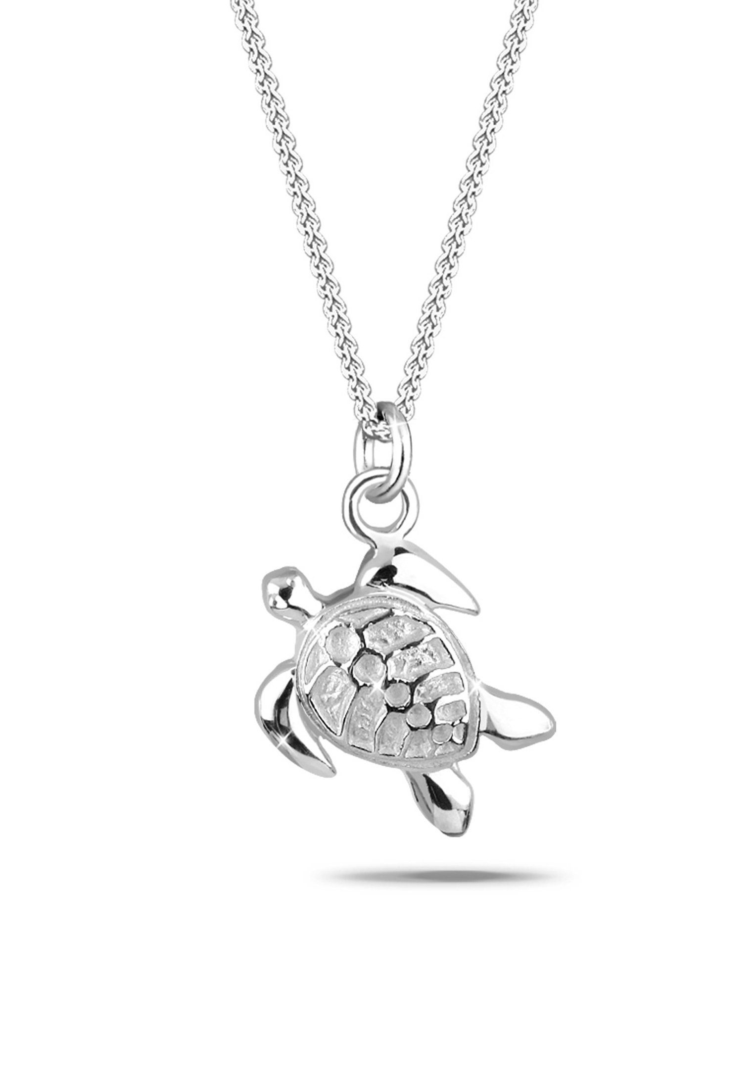 Elli Kette mit Anhänger Süßer Anhänger Schildkröte Schmuck Geschenk 925 Silber, Schildkröte