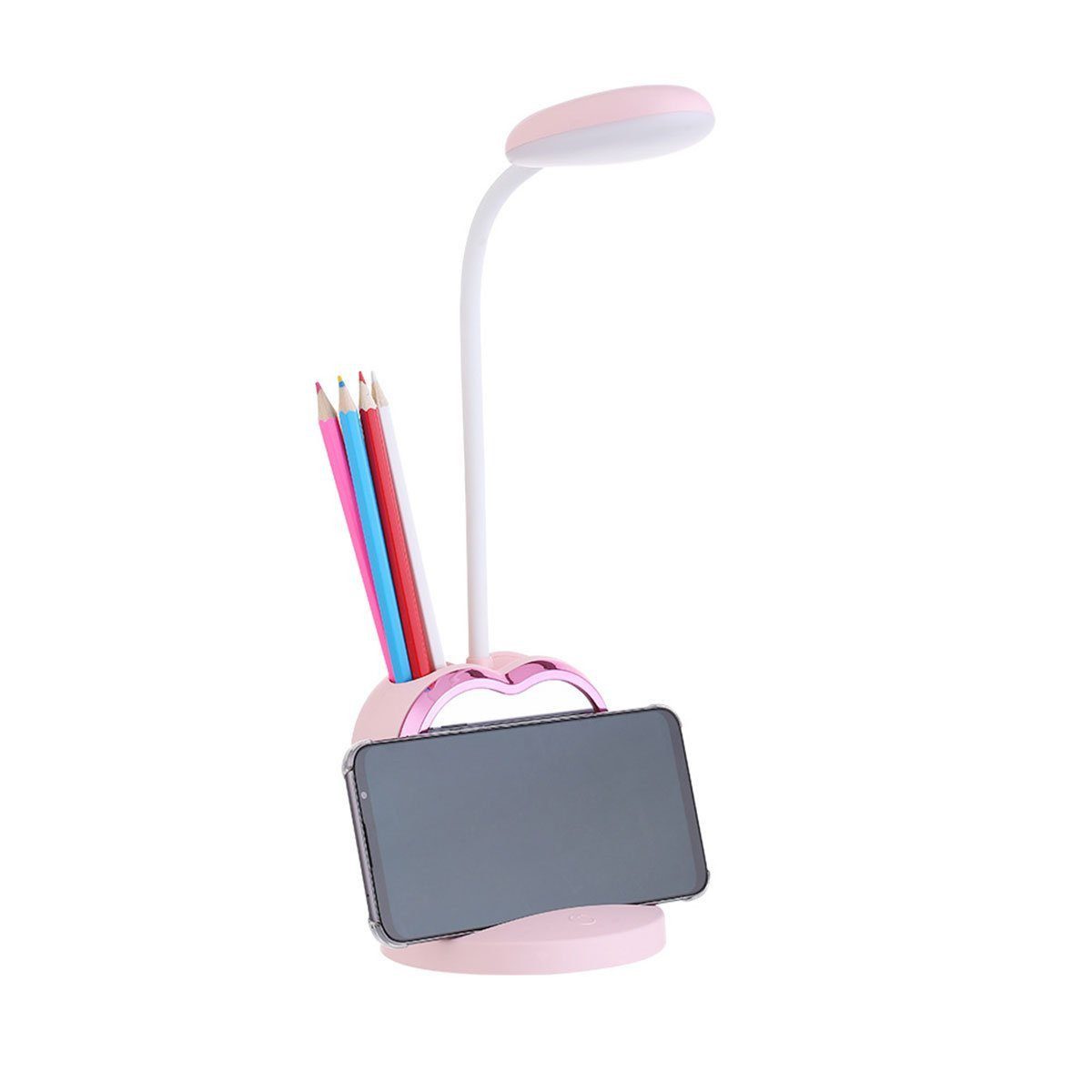 POPOLIC LED Schreibtischlampe Stifthalter-Schreibtischlampe, abnehmbarer ma günstig online kaufen