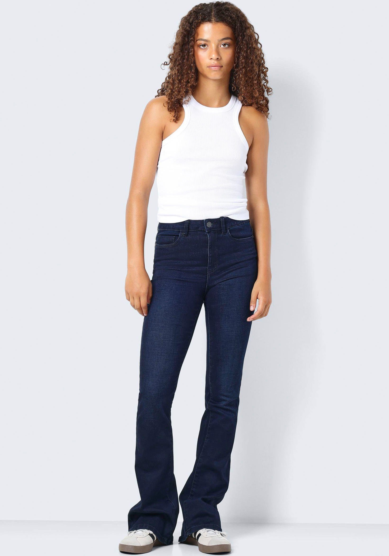 Noisy may Bootcut-Jeans NMSALLIE HW FLARE JEANS VI241DB NOOS